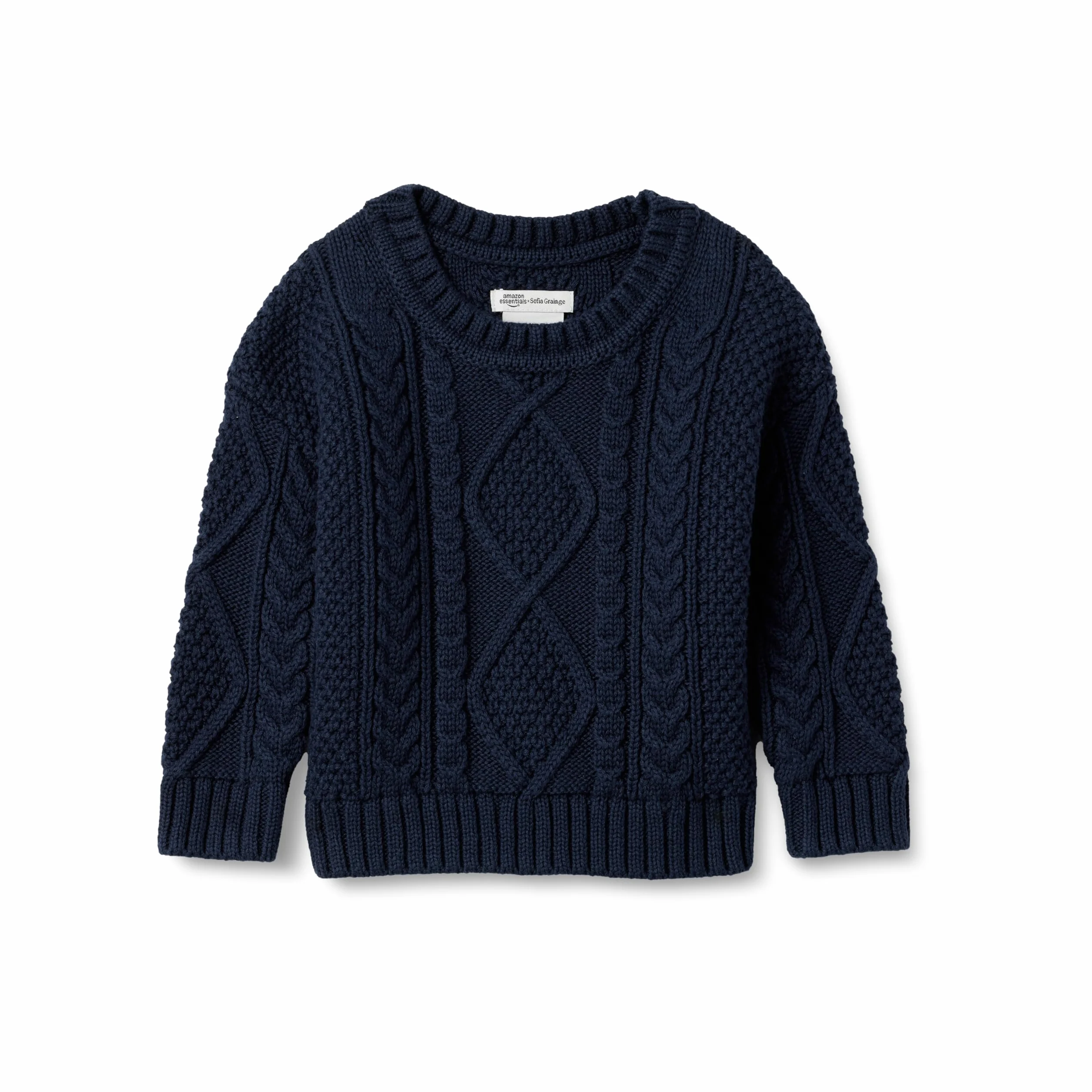 Amazon Essentials Sofia Grainge Pull Col Rond Torsades Bébé Garçon