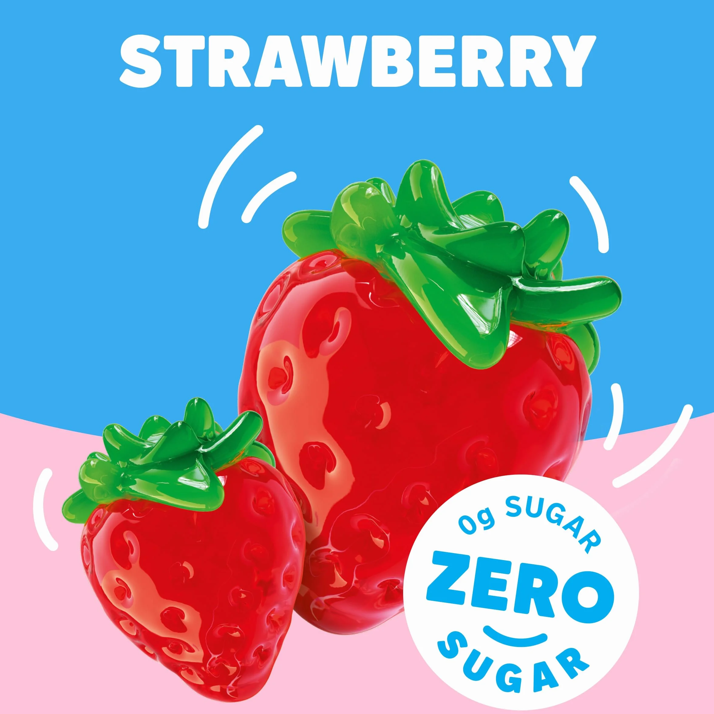 Jello Strawberry sans Sucre 8,5 g