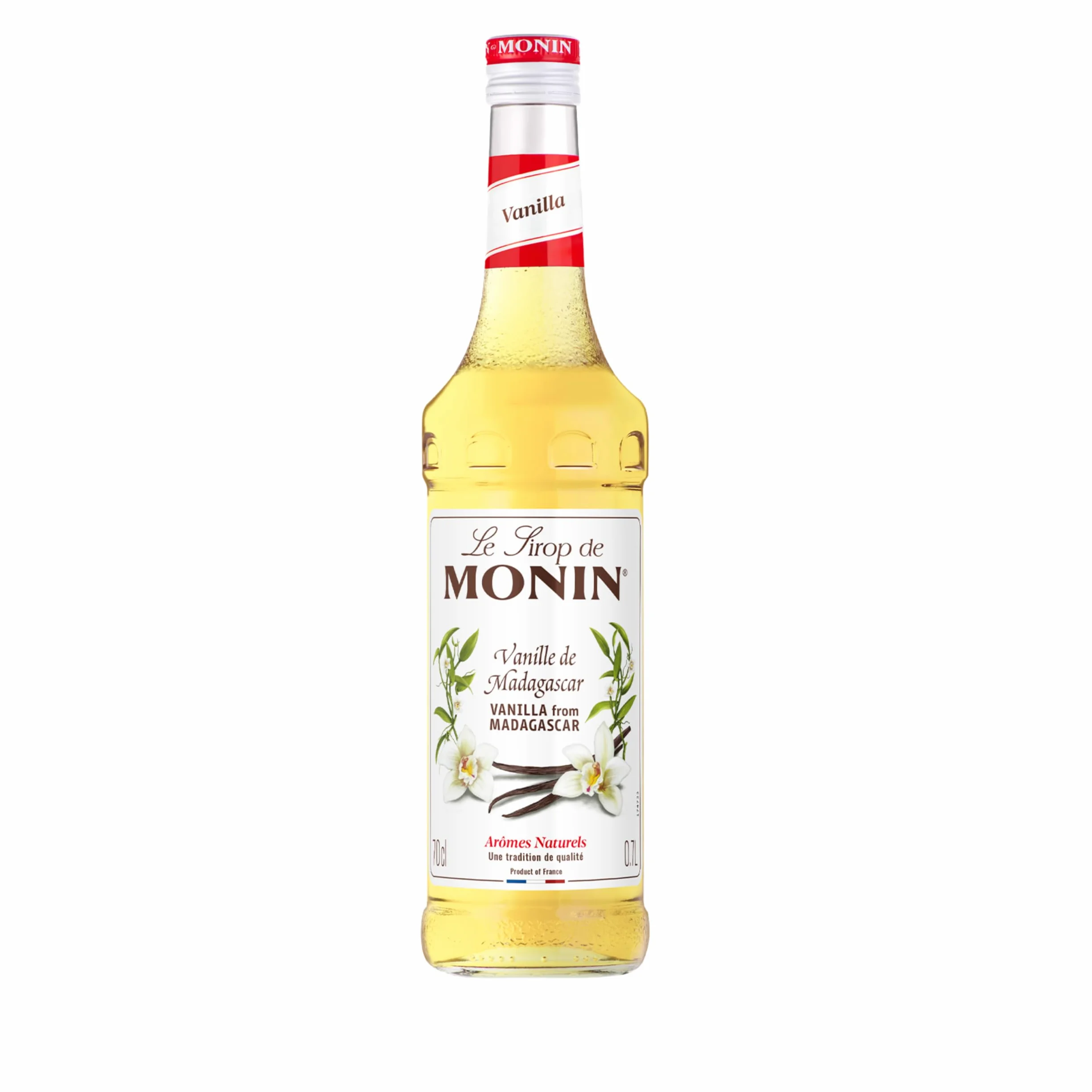 MONIN - Assortiment Sirop de Vanille de Madagascar et Sirop Saveur Noisette - Pour Café, Chocolat Chaud, Capuccino ou Latte - Arômes Naturels - Bouteille en Verre - 2 x 70 cl