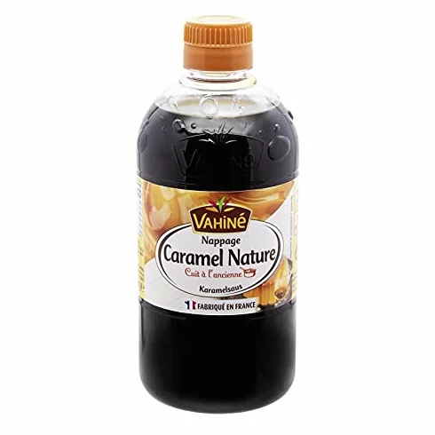 VAHINÉ - Nappage Caramel Nature - Prêt à étaler sur vos desserts - 700G de douceur gourmande - La touche sucrée pour vos créations pâtissières - Lot De 3