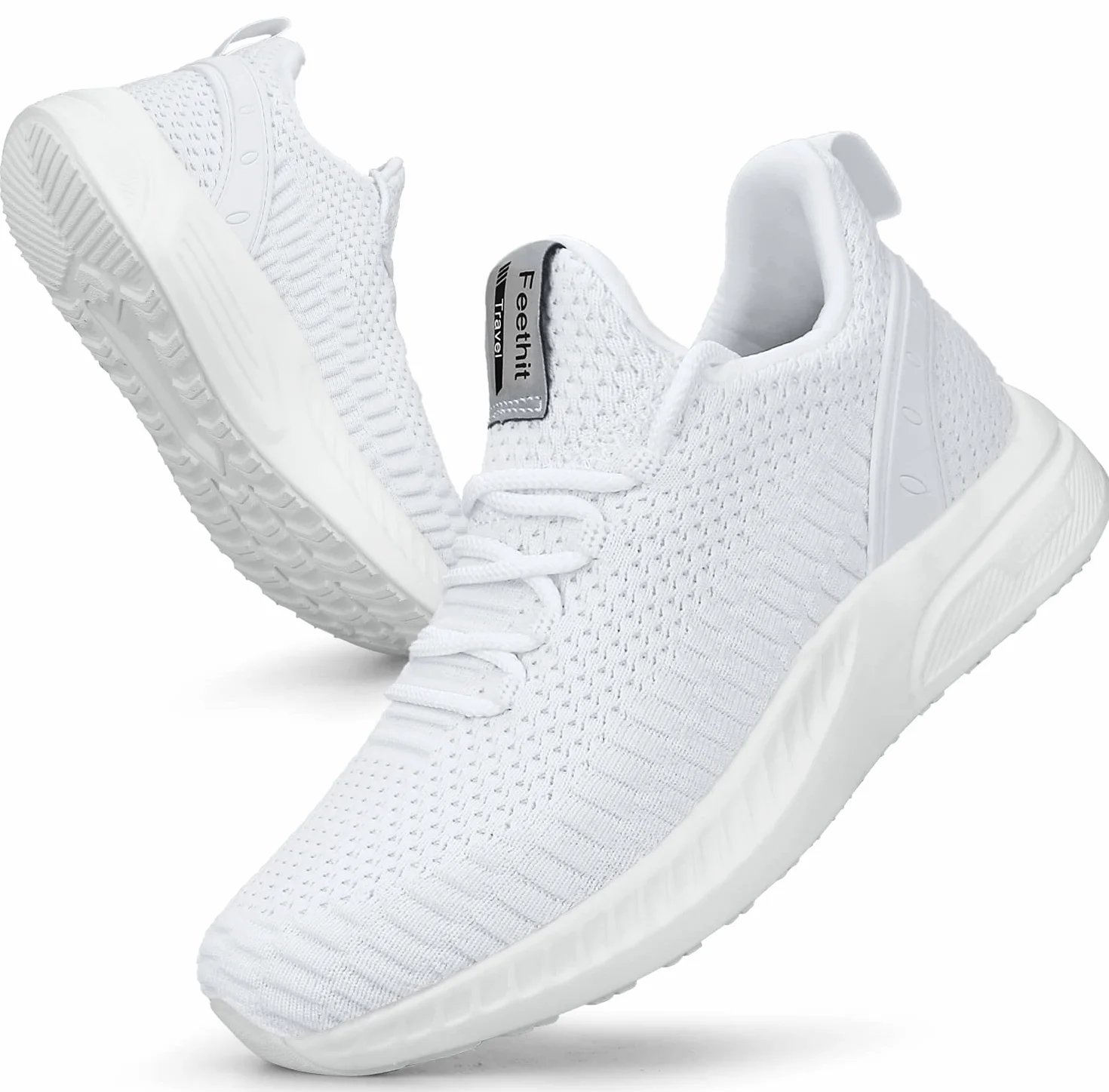 Feethit Femme Chaussures de Sport Running Air Respirant Légères Basket Fitness Gym Jogging Outdoor