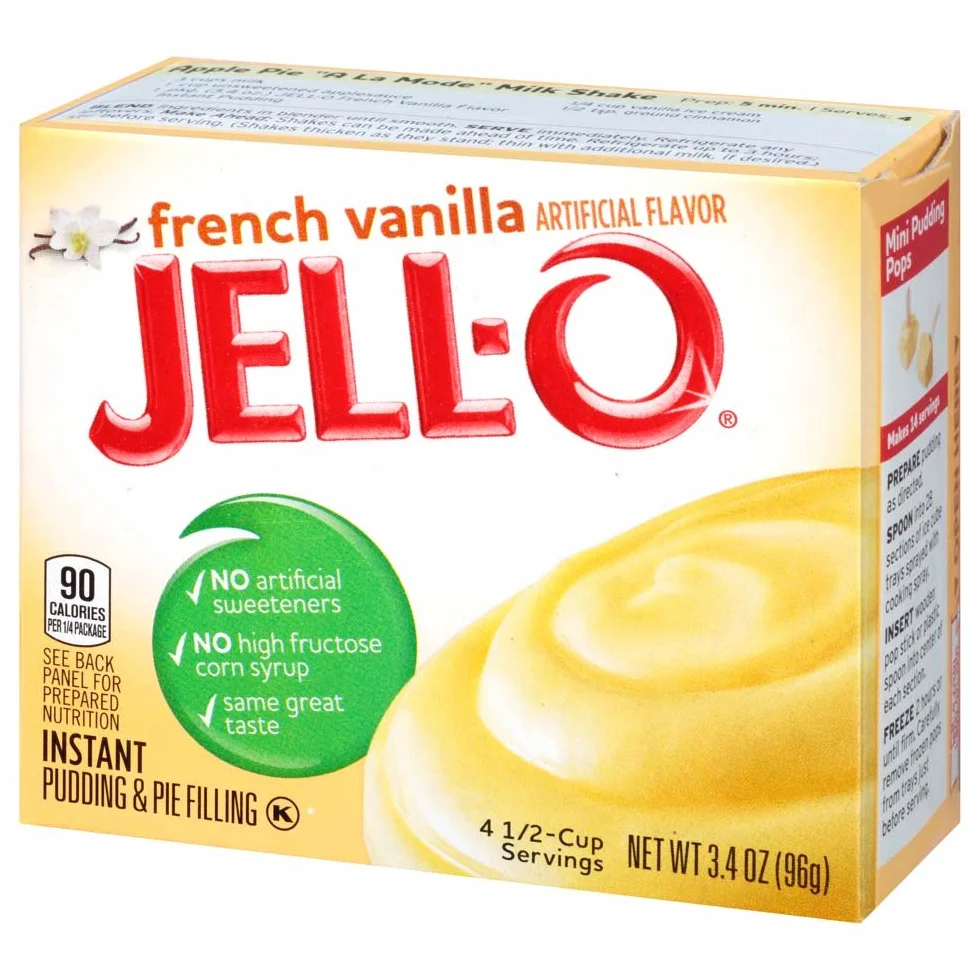 Jell-O Instant Pudding Et Pie Filling, Vanilla Française, 3.4Ounce Boxes (Paquet De 6)
