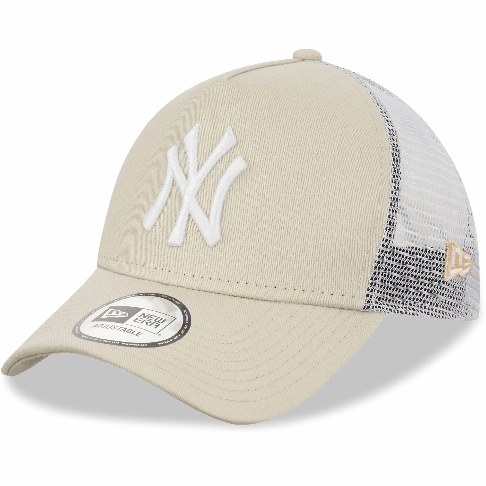 New Era New York Yankees A Frame Adjustable Trucker Cap League Essential