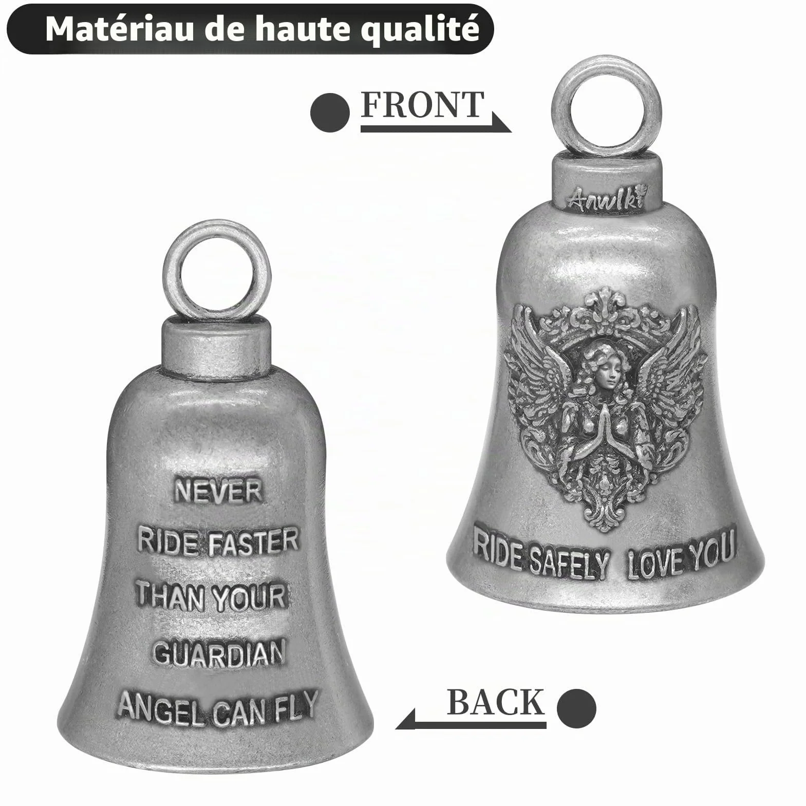 Cloche Gremlin motard porte-clés 2 pièces