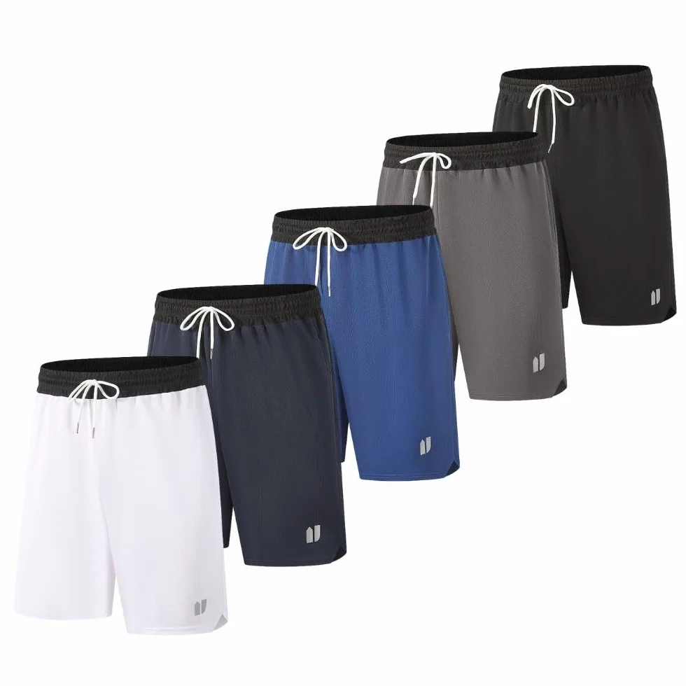 Short de sport homme avec poches séchage rapide Gym Basketball Fitness