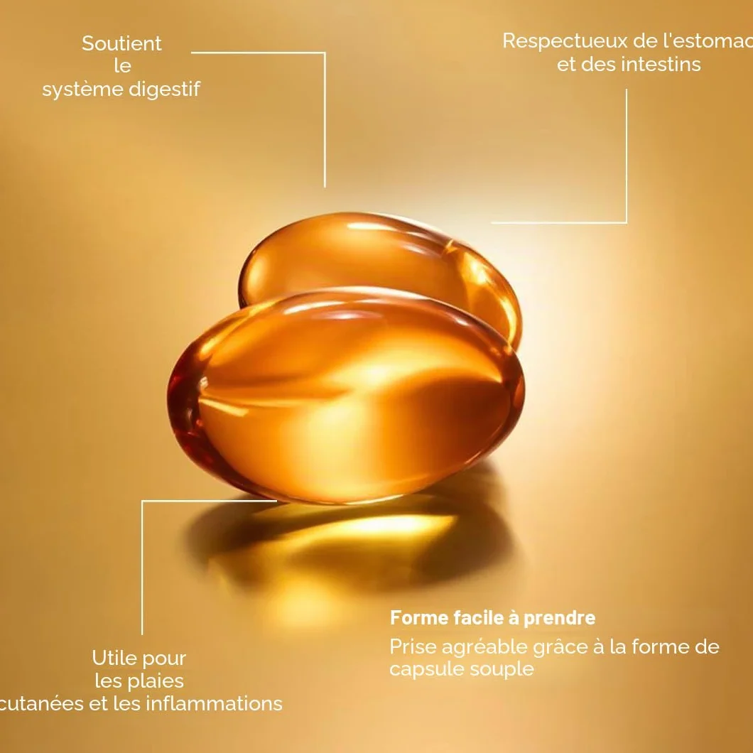 Zühre Ana Lot de 90 capsules d'huile de melon amer 1300 mg - Naturelle et pure - Facile à avaler