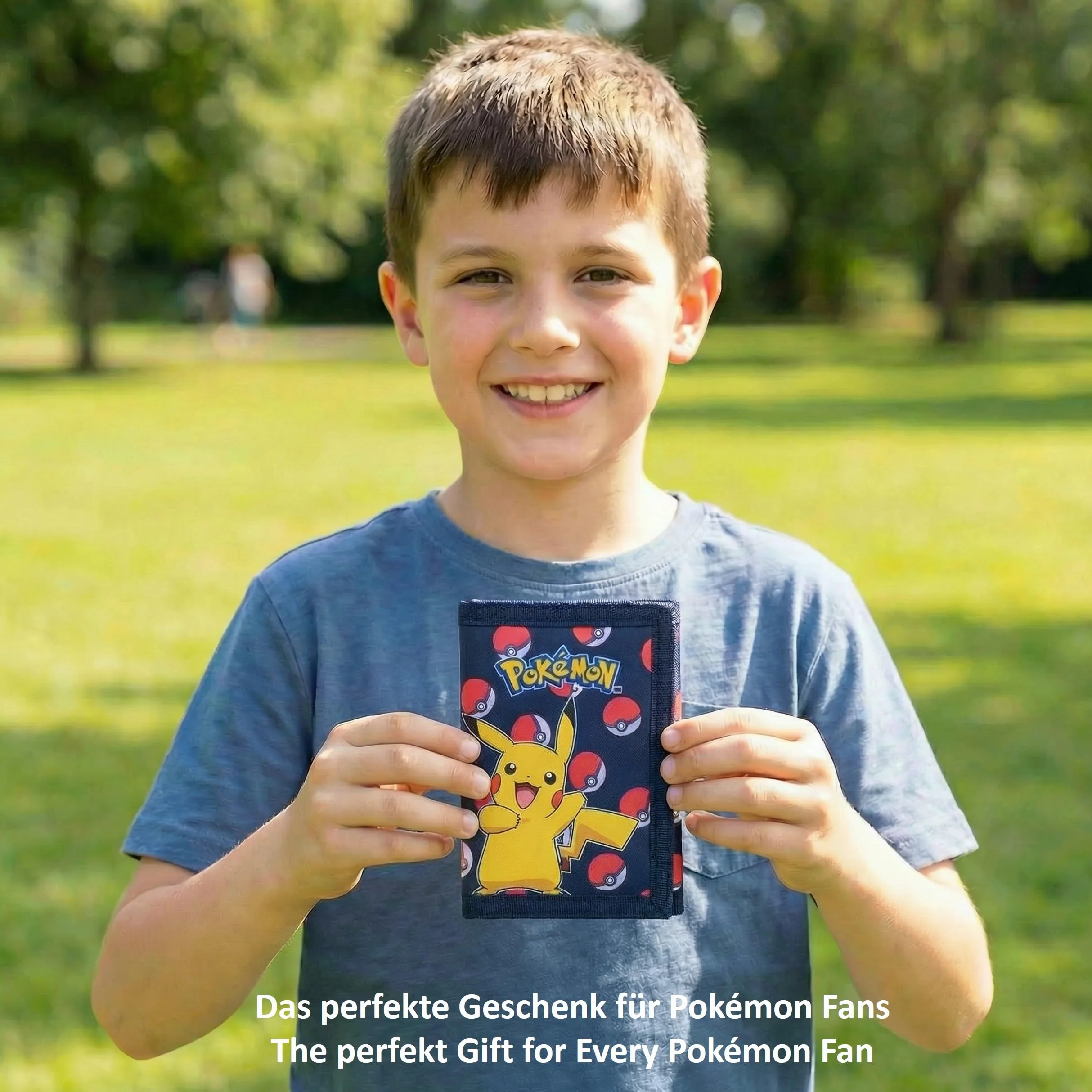 Theonoi Pokémon Portefeuille enfant Pikachu Pokéball officiel compartiment monnaie fermeture