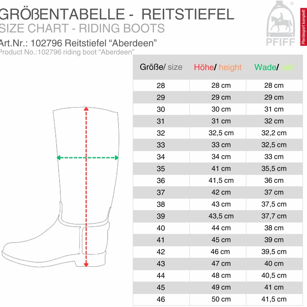PFIFF Aberdeen Bottes Wellington Mixte