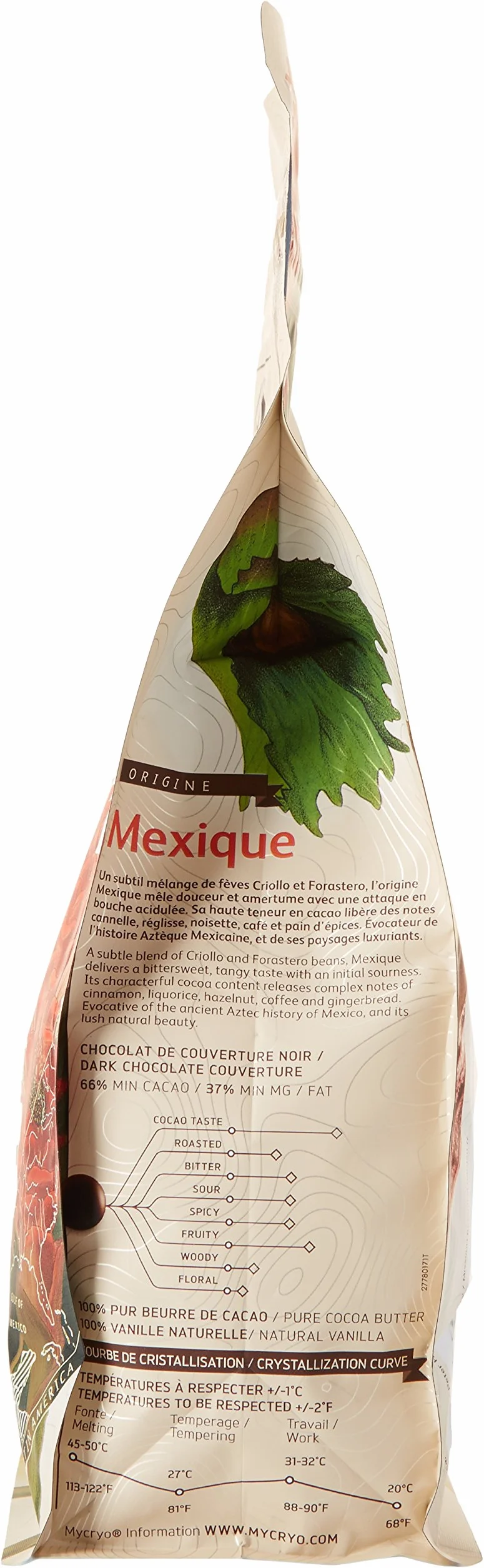 CACAO BARRY 66% Min Cacao Chocolat Mexique Pistoles 1 kg