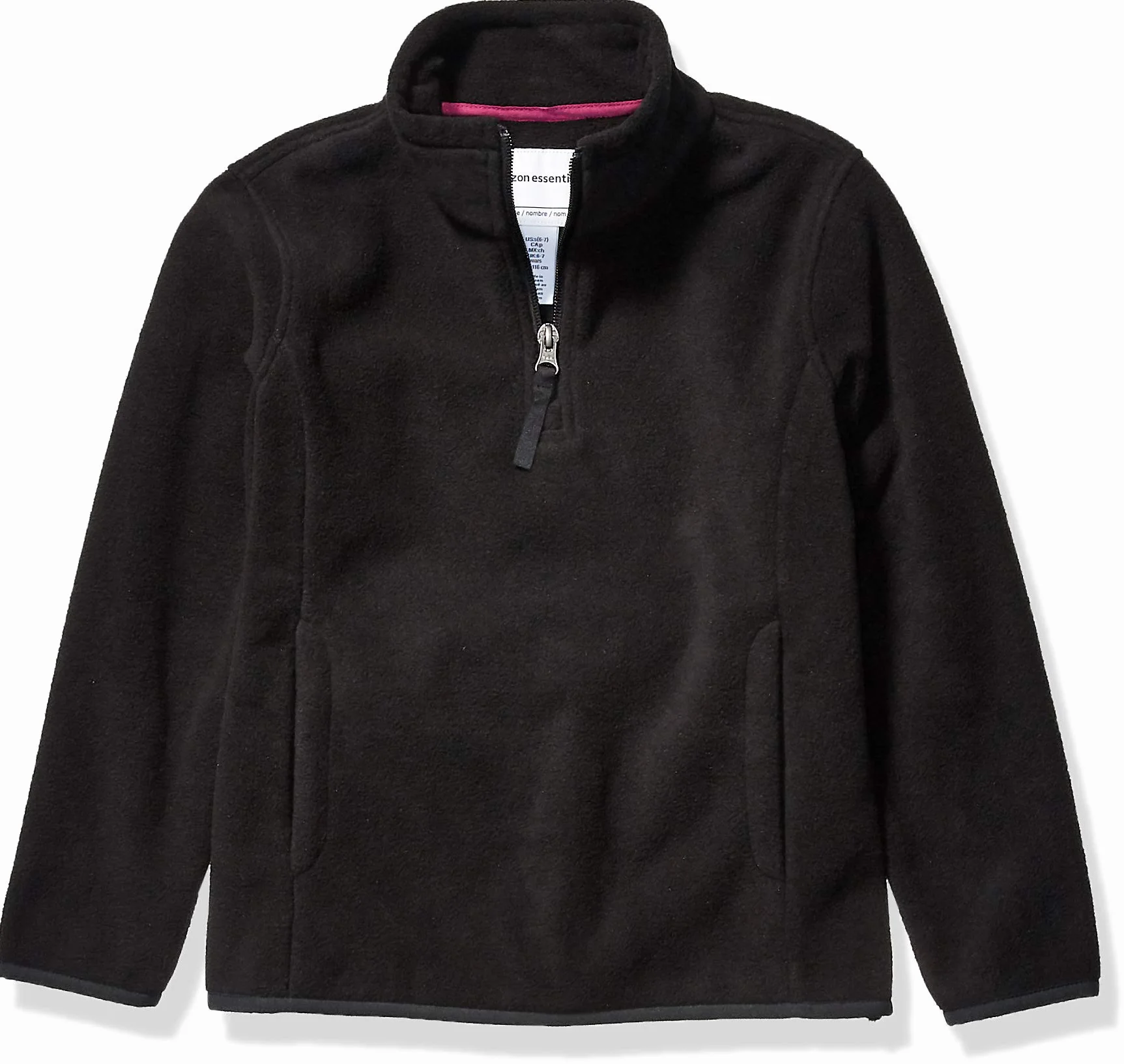 Amazon Essentials Veste en Molleton Polaire Zippée 1/4 Fille