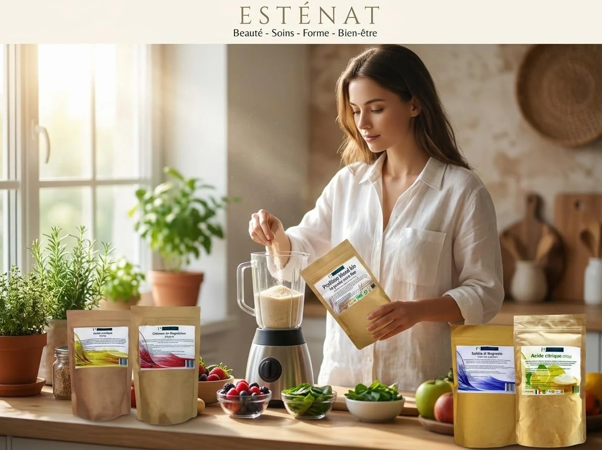 Bicarbonate de Soude Alimentaire 300g - Qualité Extra-Fine Pâtisserie & Cuisine - Pur & Sans Additifs - Multi-Usages : Digestion, Soins Corps & Entretien Écologique - Origine France - ESTÉNAT