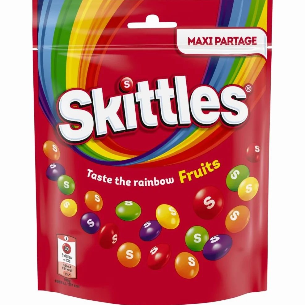 SKITTLES - Bonbons au goût Fruits - Sachet de 318g