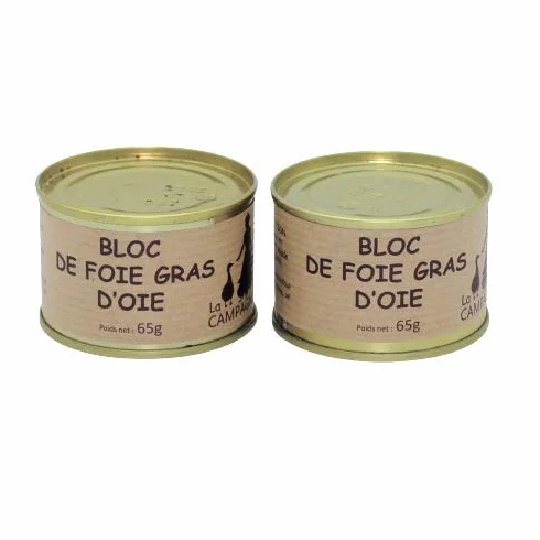 Lot 2 Blocs de Foie Gras d’Oie 2x65g / DIRECT PRODUCTEUR