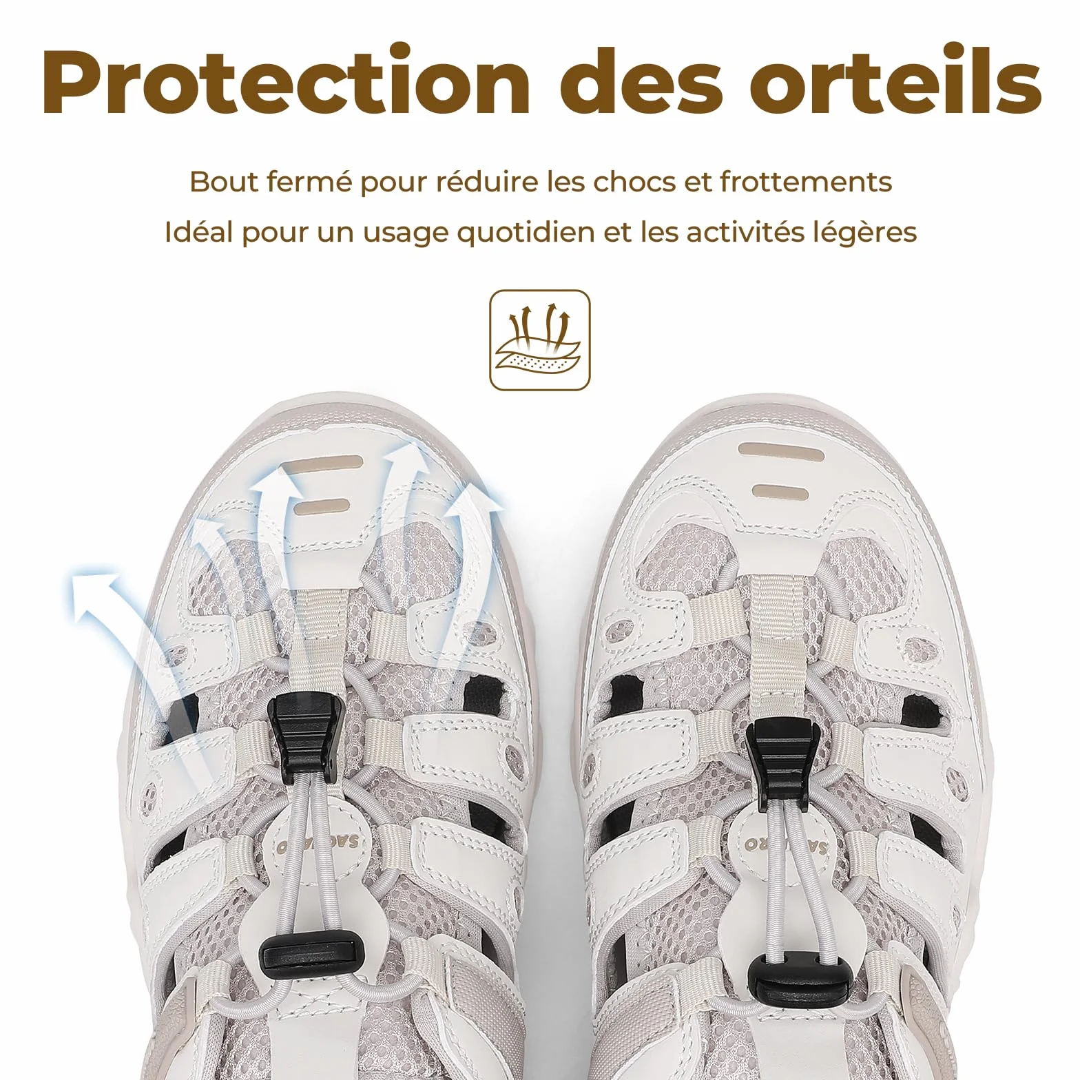 SAGUARO Sandales Femme Antidérapantes Respirantes Trekking Randonnée Outdoor 36-42 EU