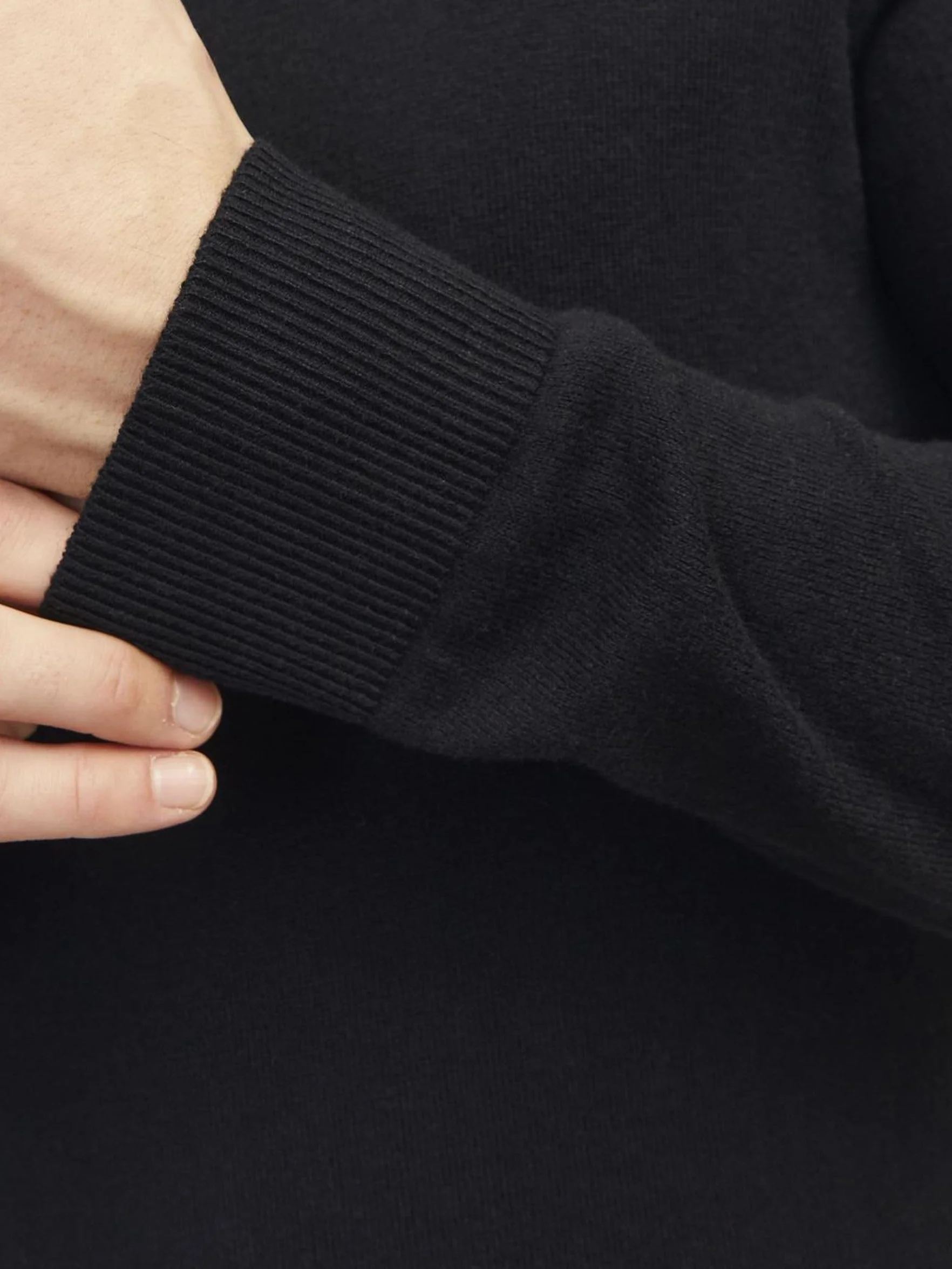 JACK & JONES Męska Kurtka z Ćwierćzamkiem Jednokolorowa