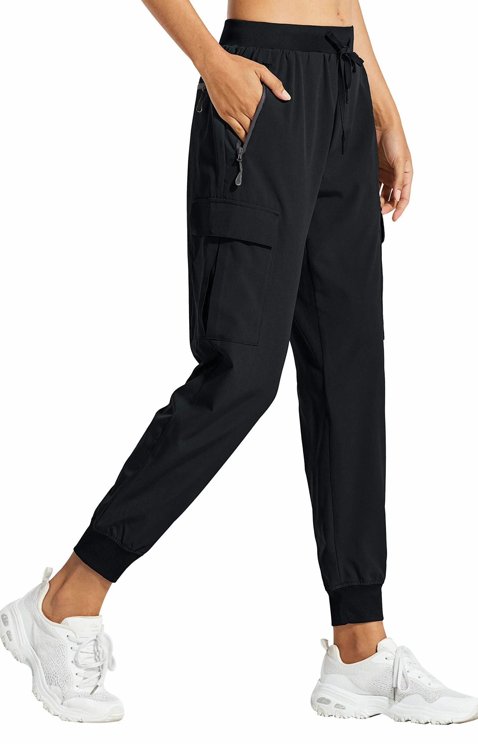Pantalon de Randonnée Femme Été Jogging Cargo Léger Séchage Rapide Imperméable Montagne