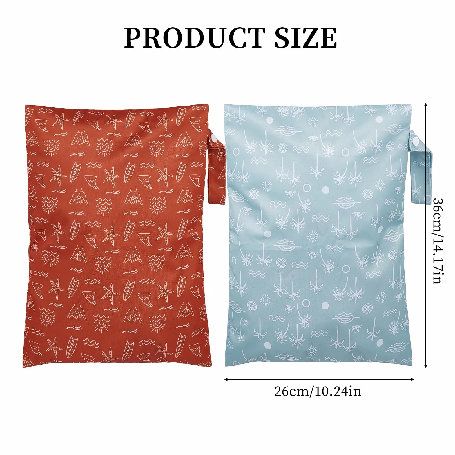 Sac Étanche pour Maillot de Bain Sac Sec et Humide Lavable Voyage Vêtements Sales Pochette Rangement Plage Wetdry
