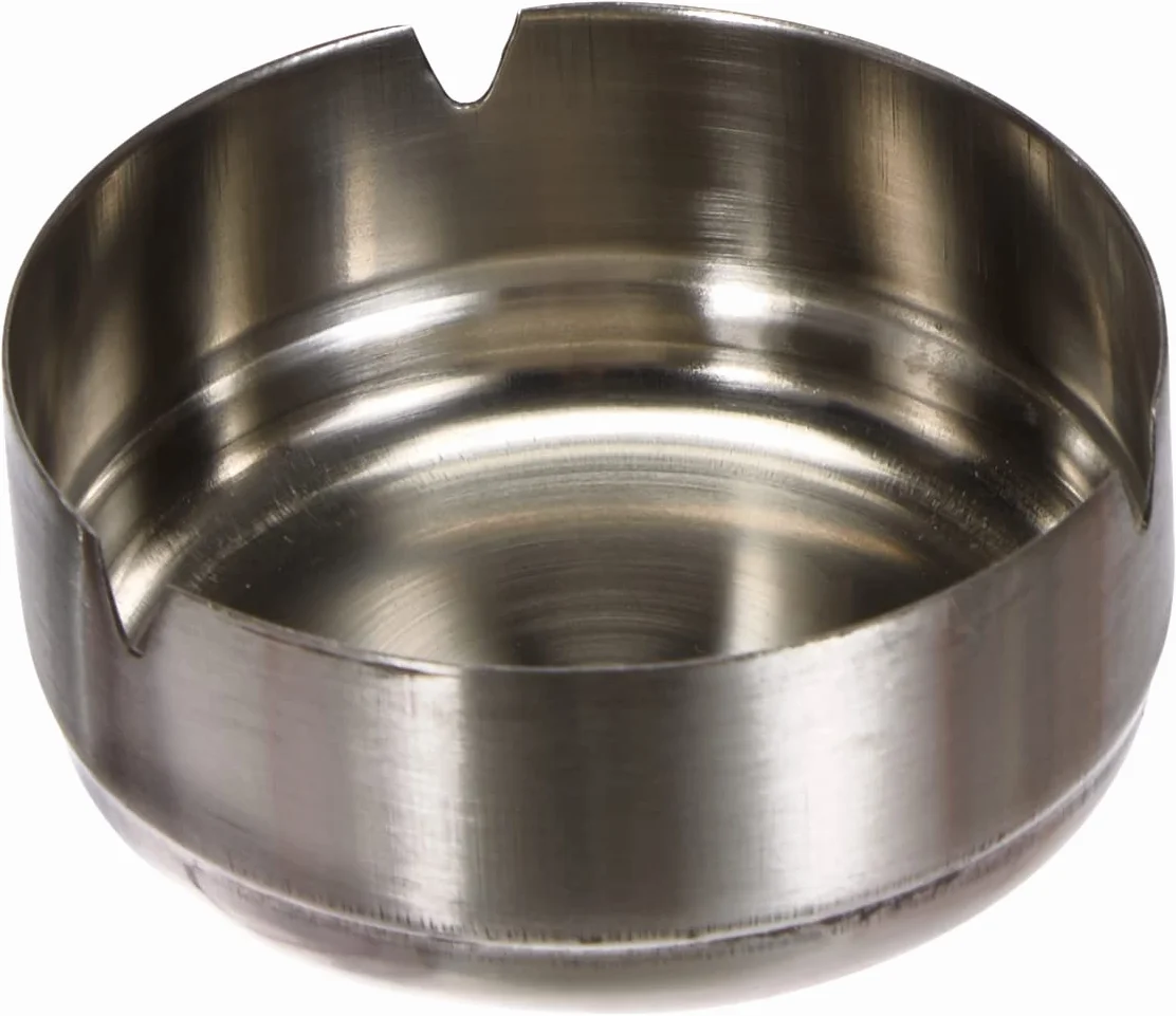 Equinox Cendrier INOX Argenté 9,80 x 9,80 x 3,5 cm