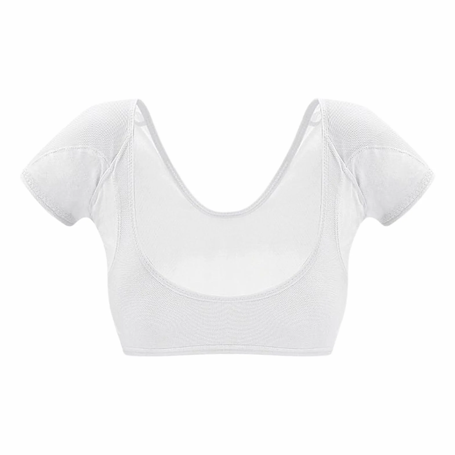 Gilet de sudation sous les aisselles, coussinet résistant, lavable réutilisable manches courtes, bouclier respirant séchage rapide