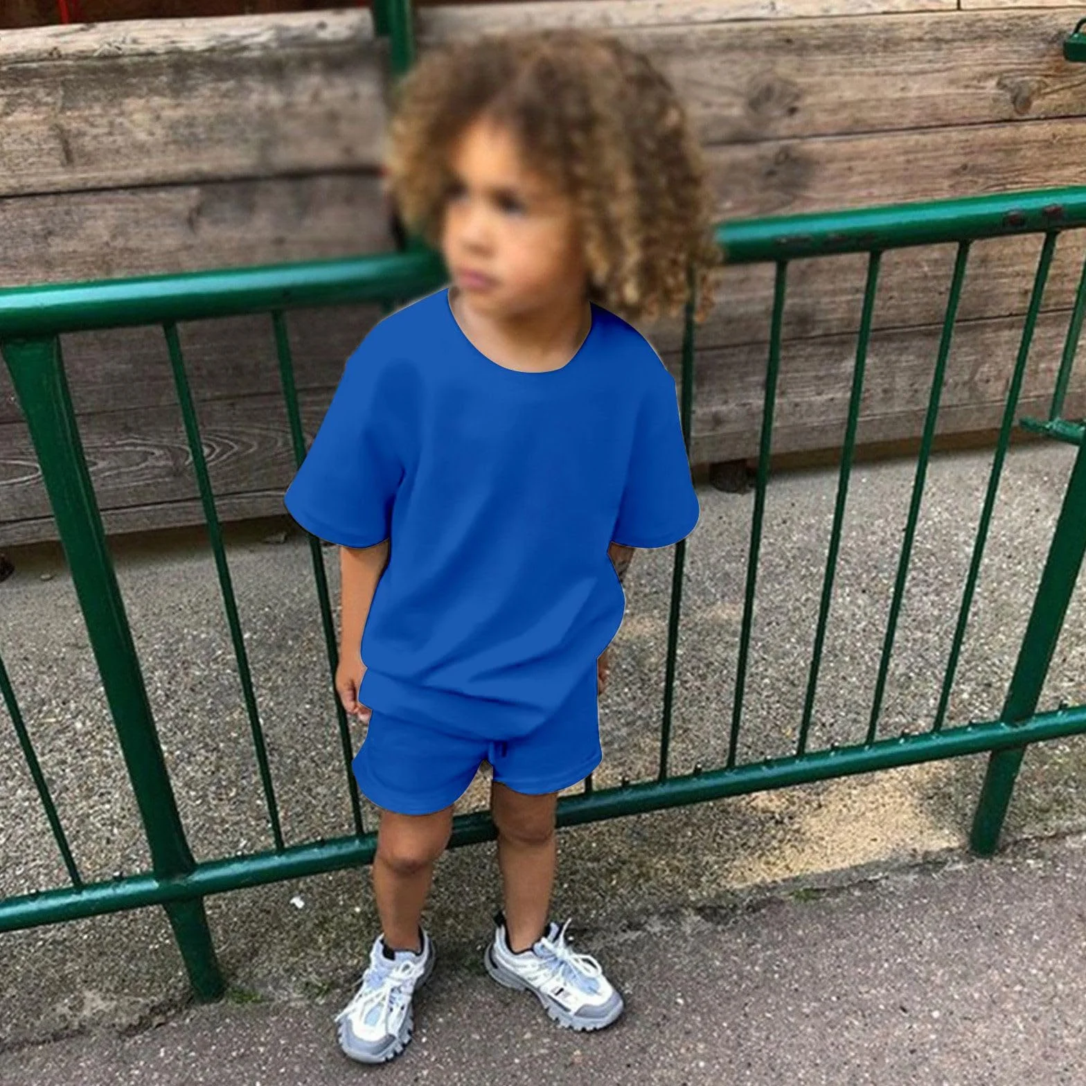 Lot de 2 survêtements bébé garçon fille - T-shirt manches courtes avec short