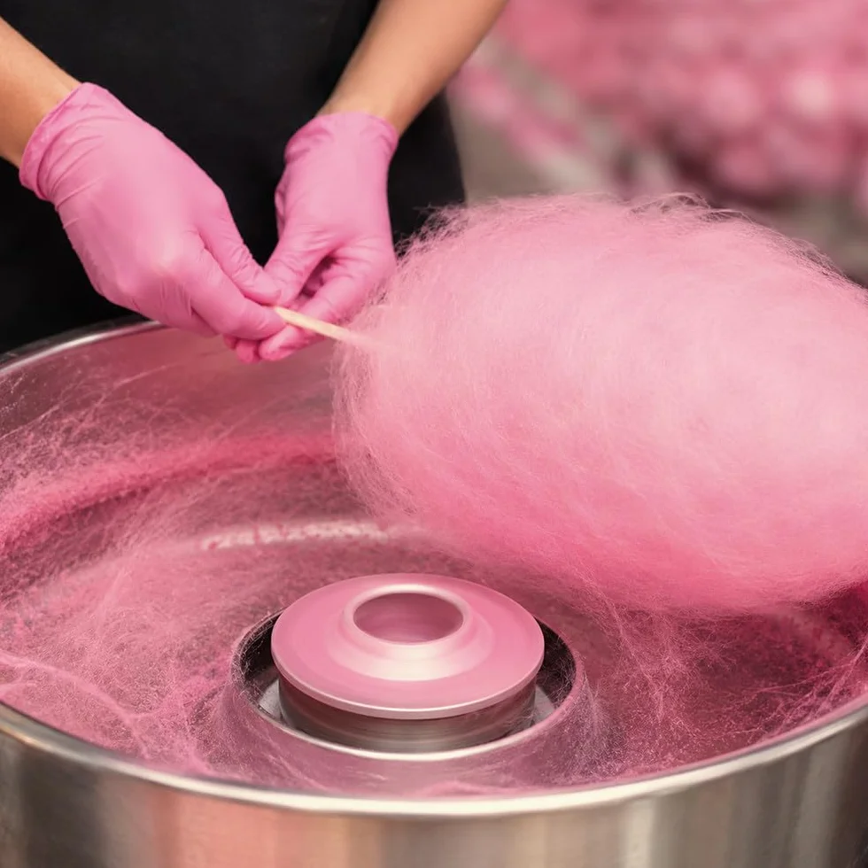 GT CATERING Sucre pour barbe à papa goût fraise - 5 kg - Fabriqué en France