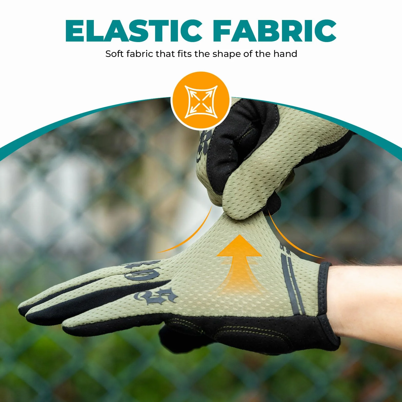 ROCKBROS Gants de Vélo Printemps Été Cyclisme Doigts Complets Écran Tactile Élastiques Hommes Femmes S-XXL