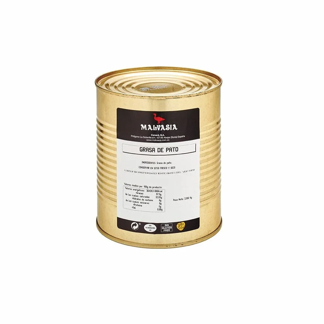 Malvasia Graisse de canard pour cuisson, fabriquée à la main, convient pour la cuisson, ajoute de la saveur à la vaisselle, sans gluten, 650 g