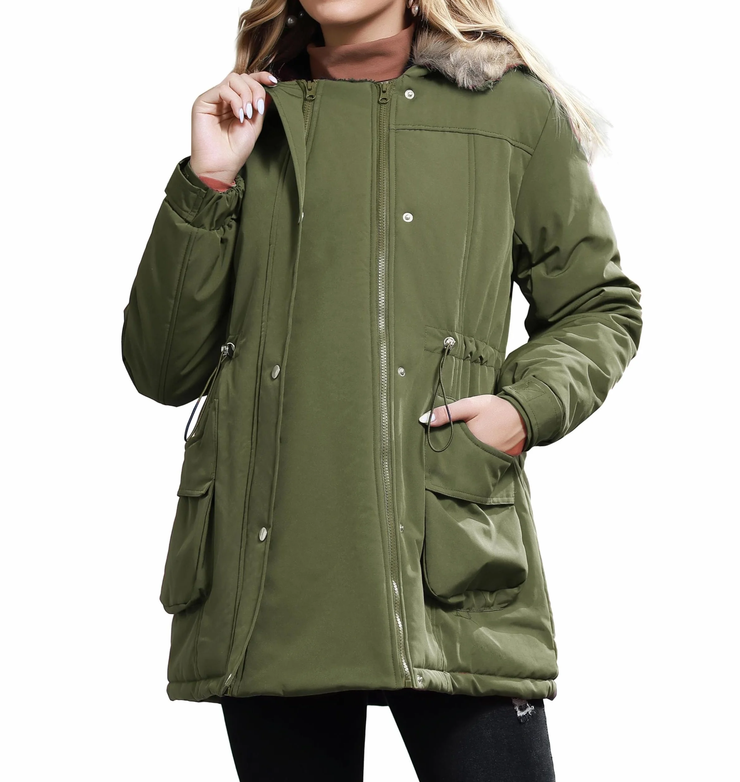 Manteau de maternité d'hiver en coton veste chaude pour tous les jours