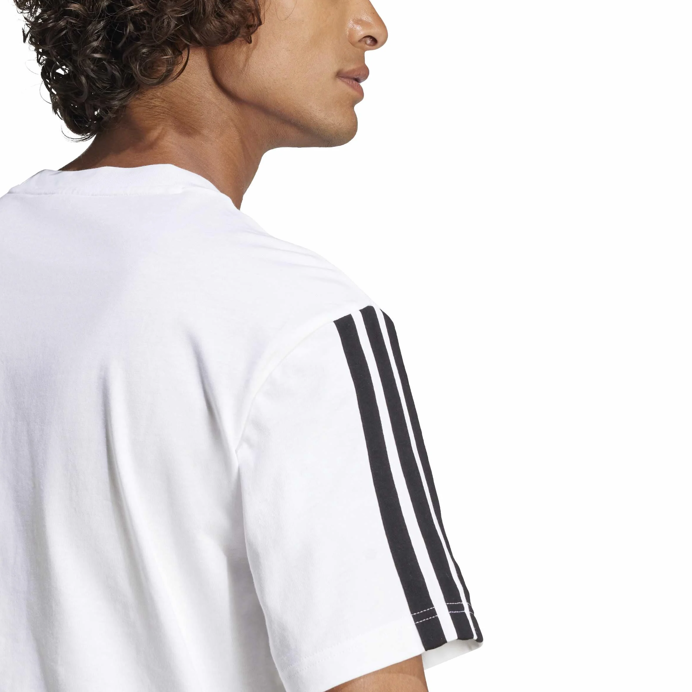 Adidas Essentials Three Stripes Single Jersey Tee T-Shirt Homme