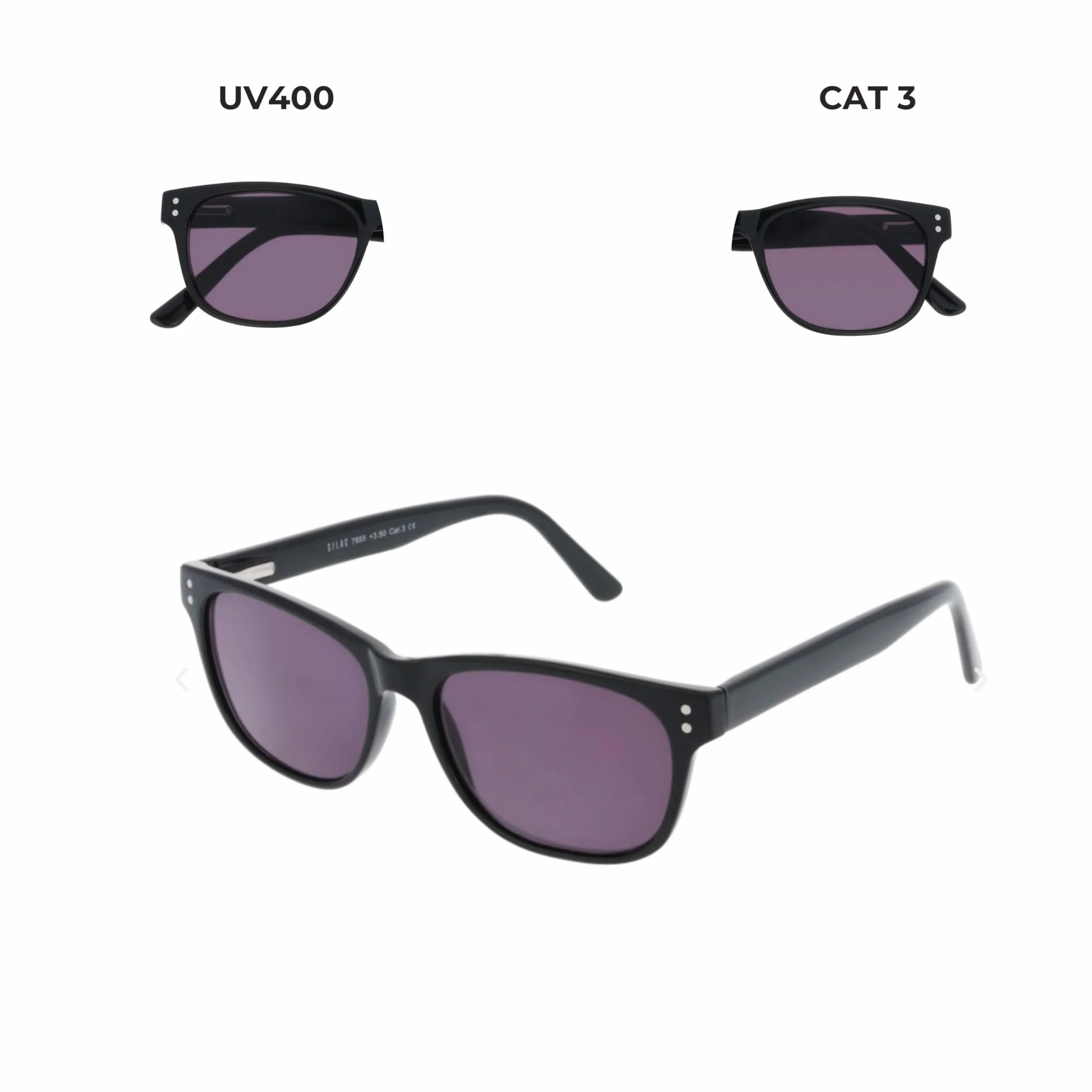 SILAC Lunettes loupe solaire Sol Max 7855 Verres Cat. 3 UV400 Polycarbonate +1.00 à +3.50
