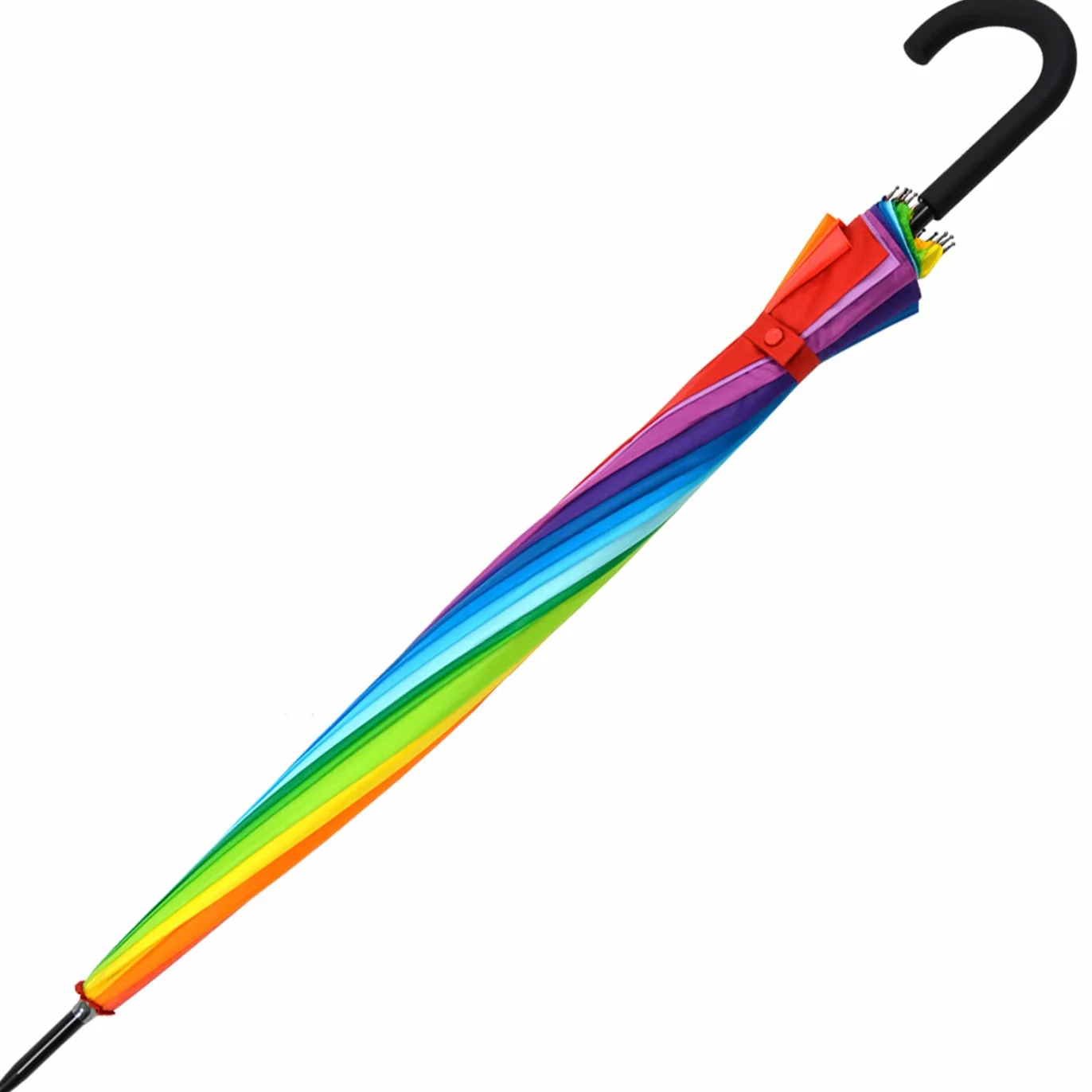 Parapluie XXL arc-en-ciel 129 cm fibre de verre