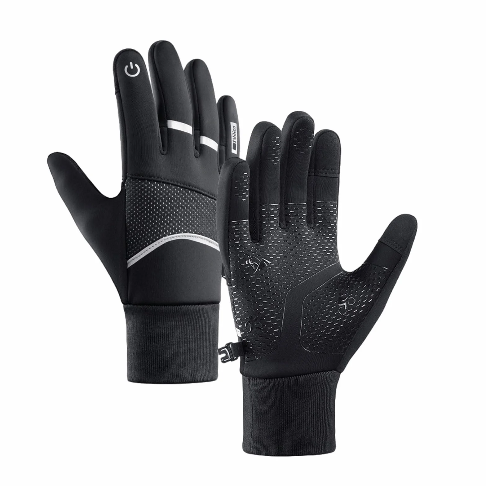 Gants d'hiver antidérapants pour ski, course à pied, cyclisme