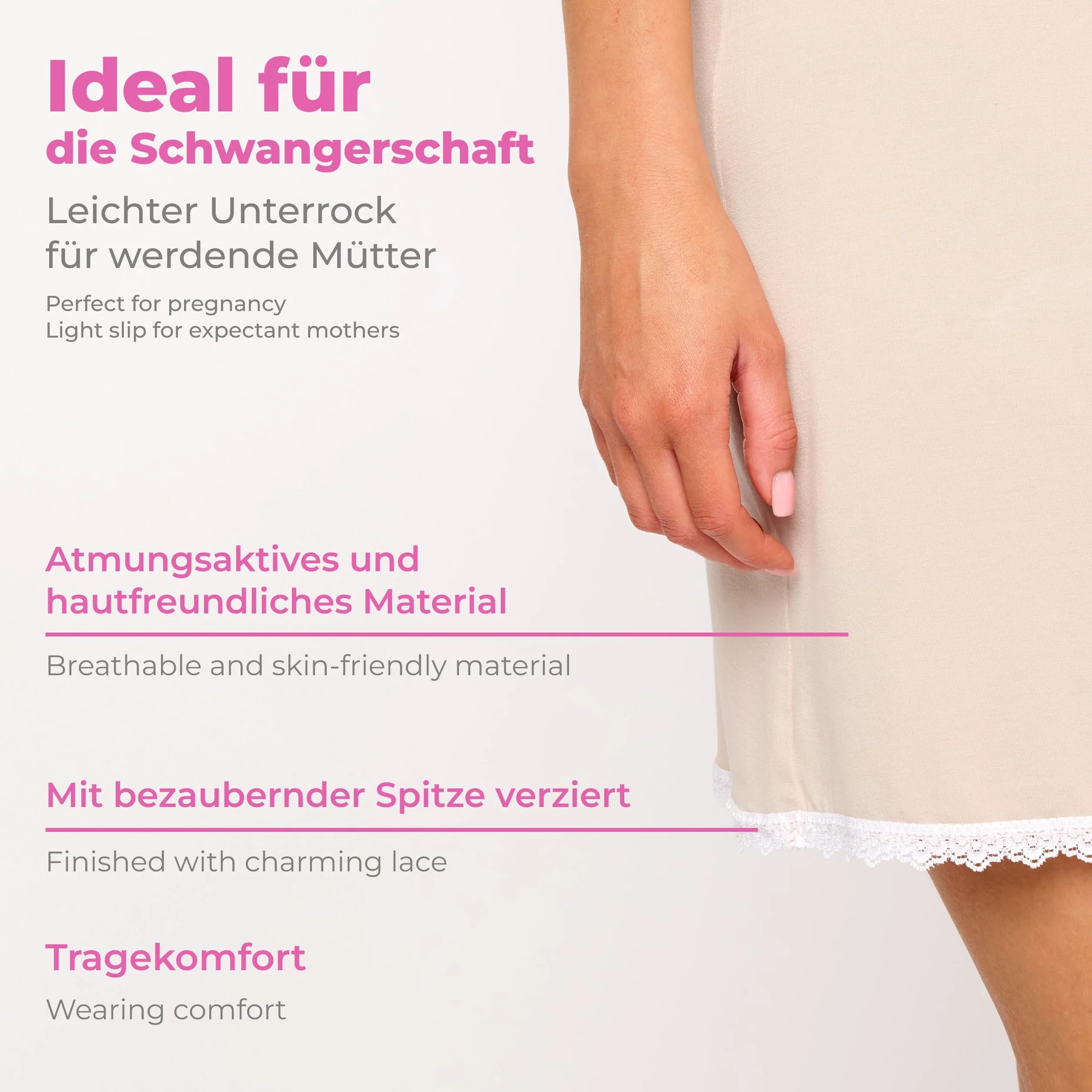 Robe de Grossesse en Viscose élastique Respirant Doux Merry Style