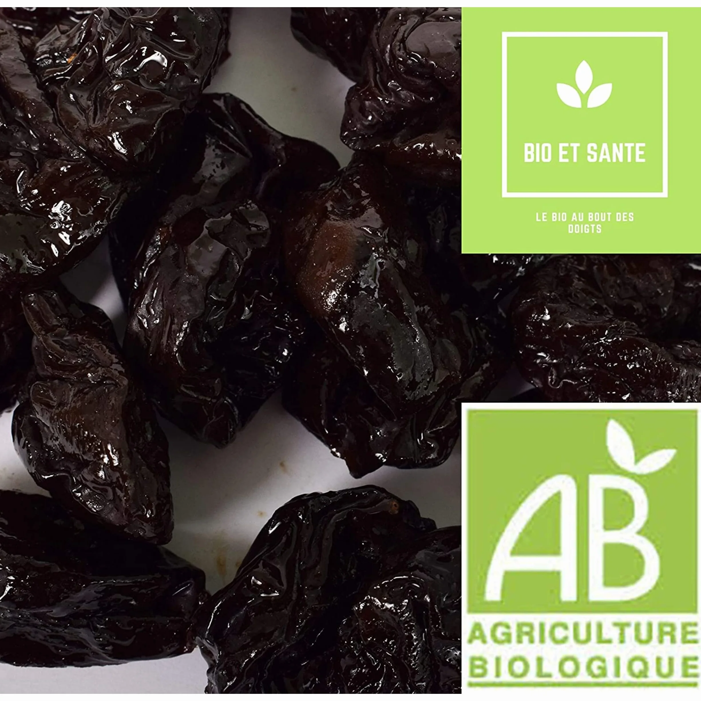 Pruneaux D'Agen Denoyautés Naturels Bio De Qualité Extra, 1 Kg, Fruit Sec Energétique Pour Votre Apport En Vitamines et Minéraux Contribueront aux Bienfaits et à la Santé de Votre Organisme