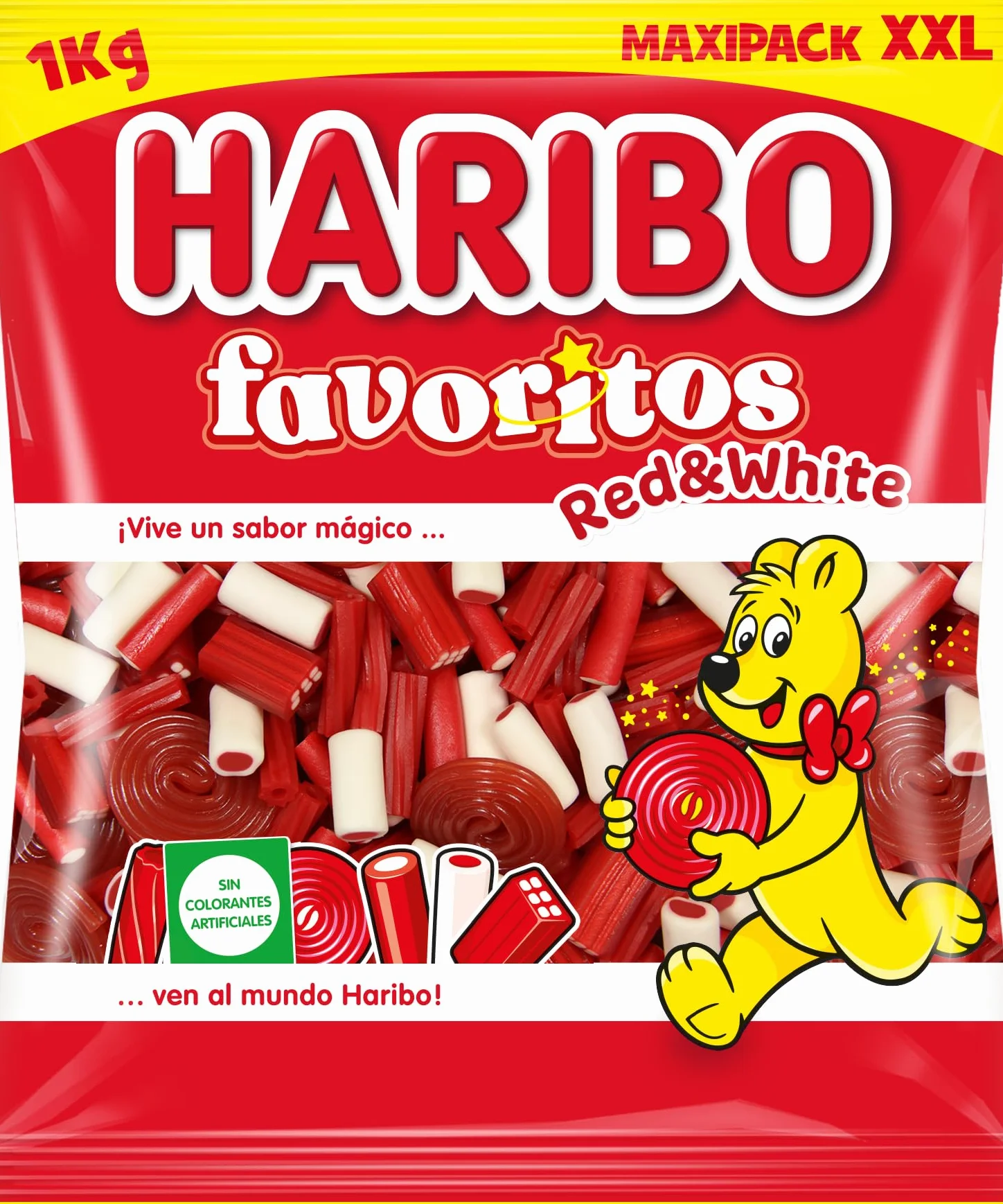 HARIBO 0008006 RedWhite Favourites, 1 Kg