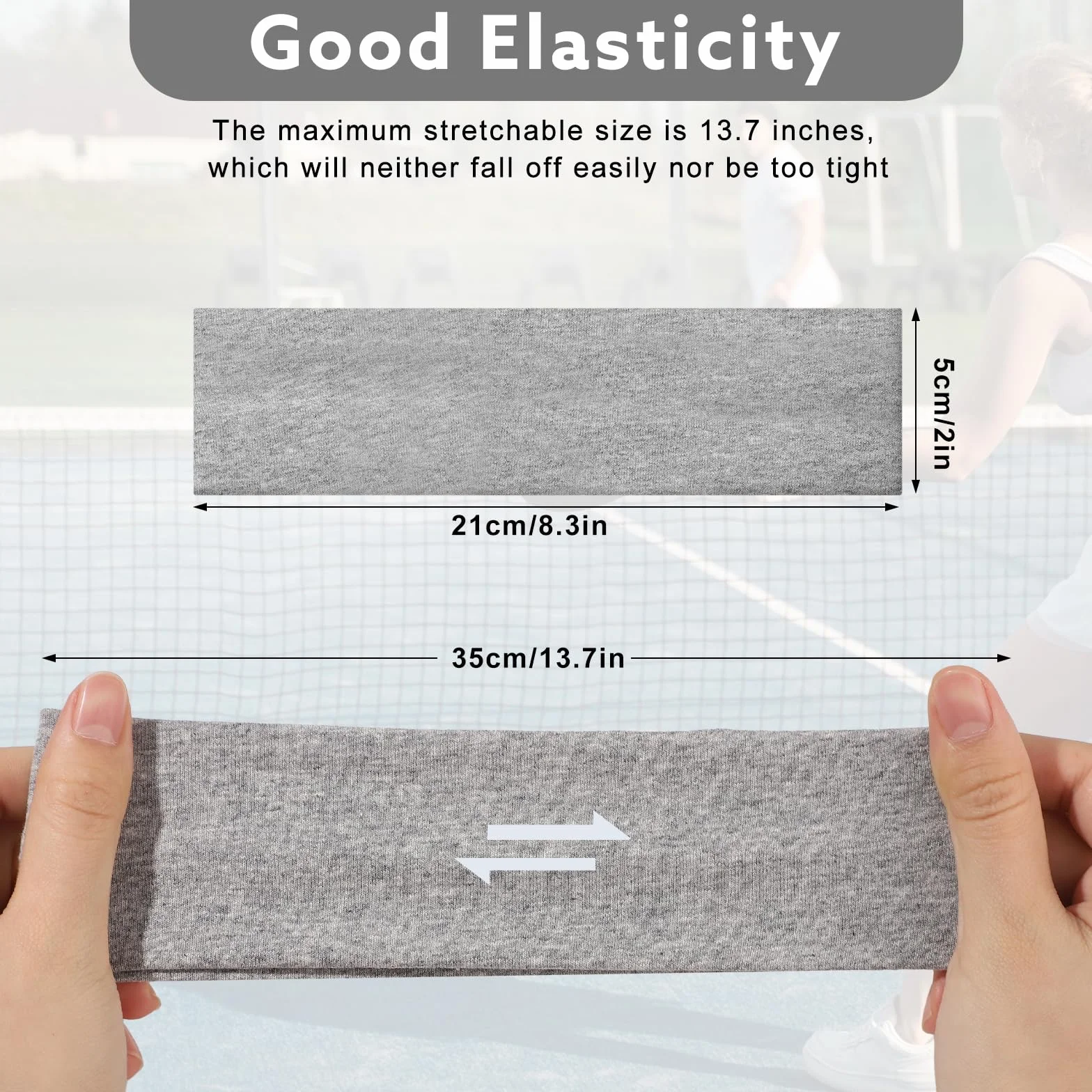 Bandeau Cheveux Sport Femme Homme Antidérapant Headband Running Yoga Fitness 4 Pièces