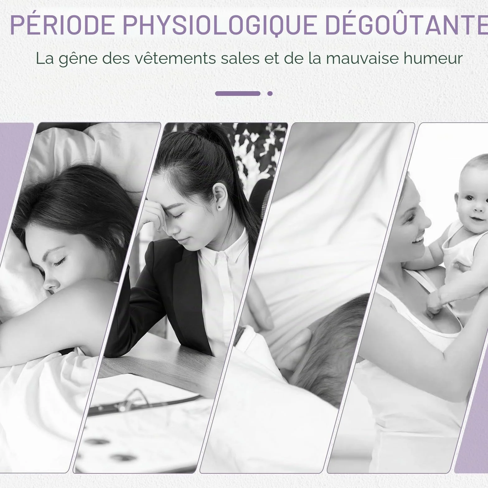 Pantalon menstruel pour la Natation, Maillot de Bain menstruel étanche Runmeihe