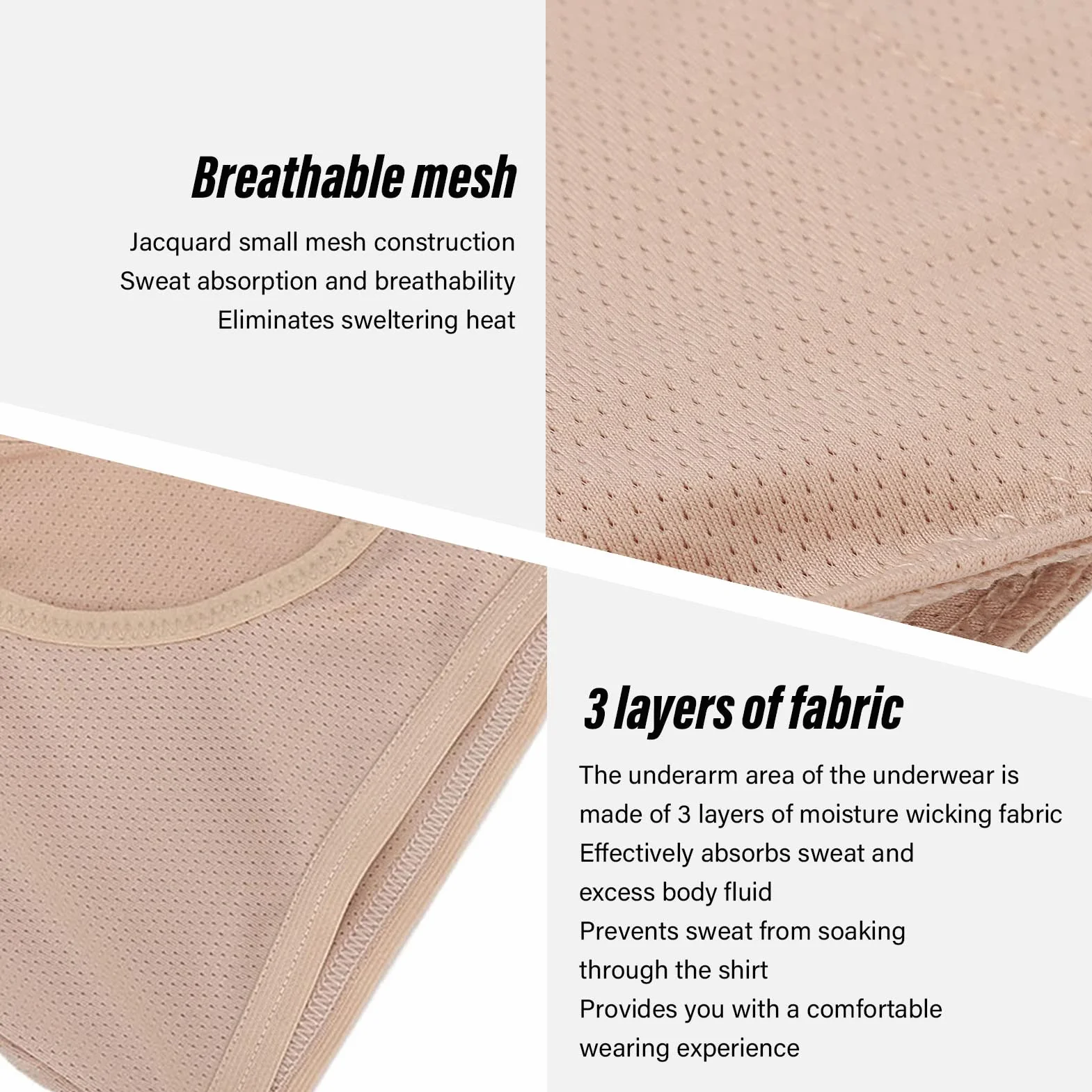 Gilet Anti-transpiration Respirant Sous les Bras Femmes Maille Séchage Rapide pour Gym Course Yoga M
