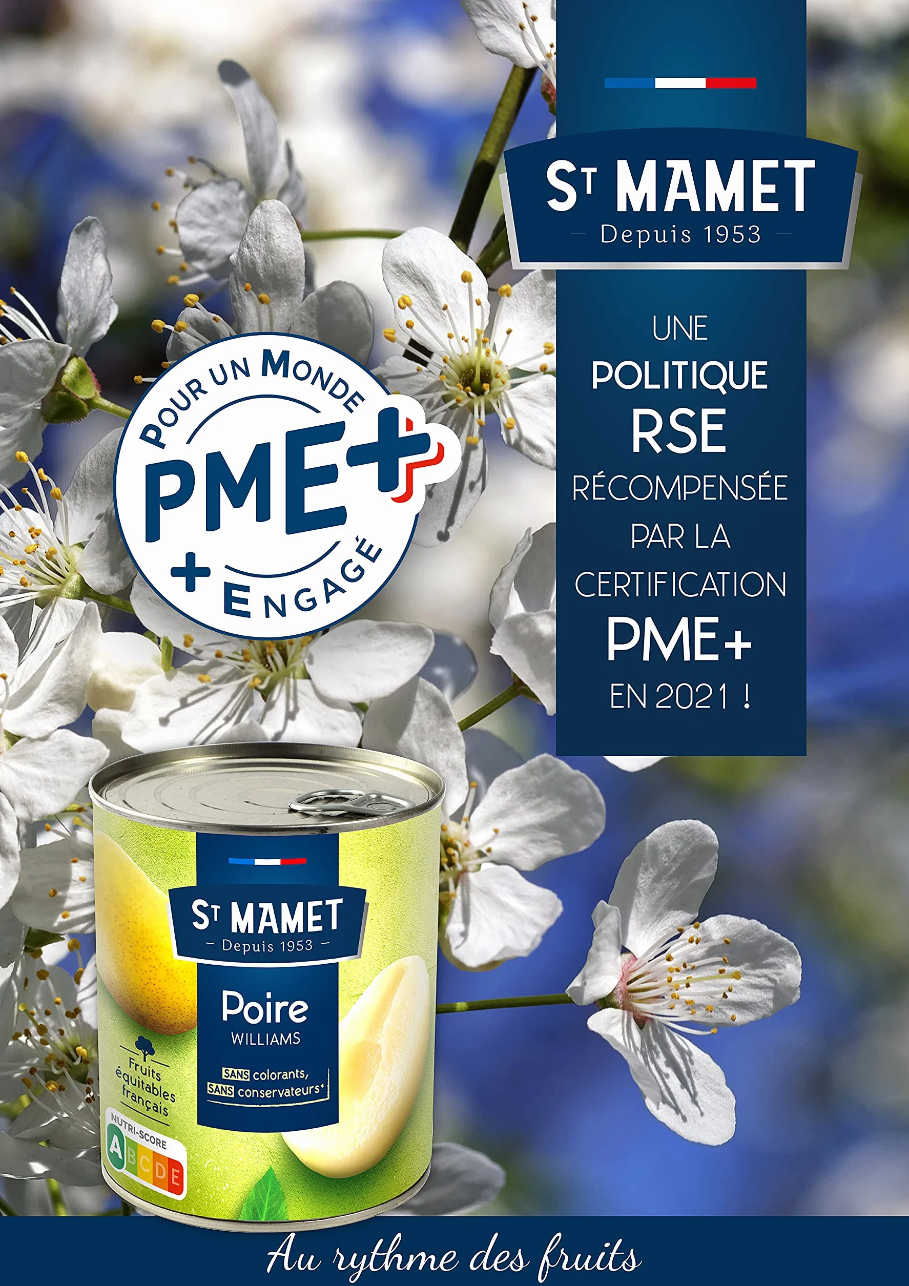 ST MAMET Depuis 1953 Poire Williams 850g Lot de 4