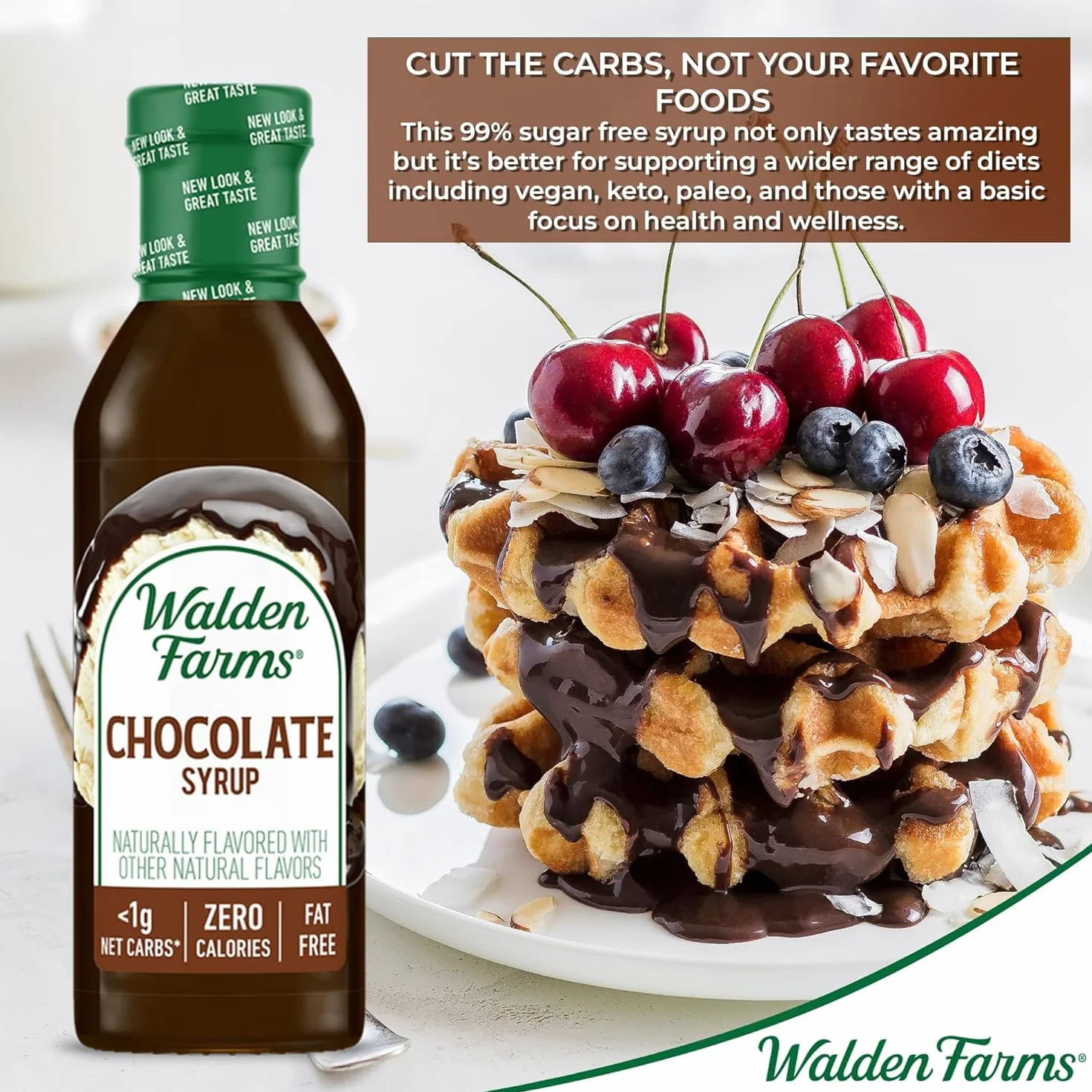 Walden Farms Near Zero Chocolate Syrup 340g by Walden Farms
