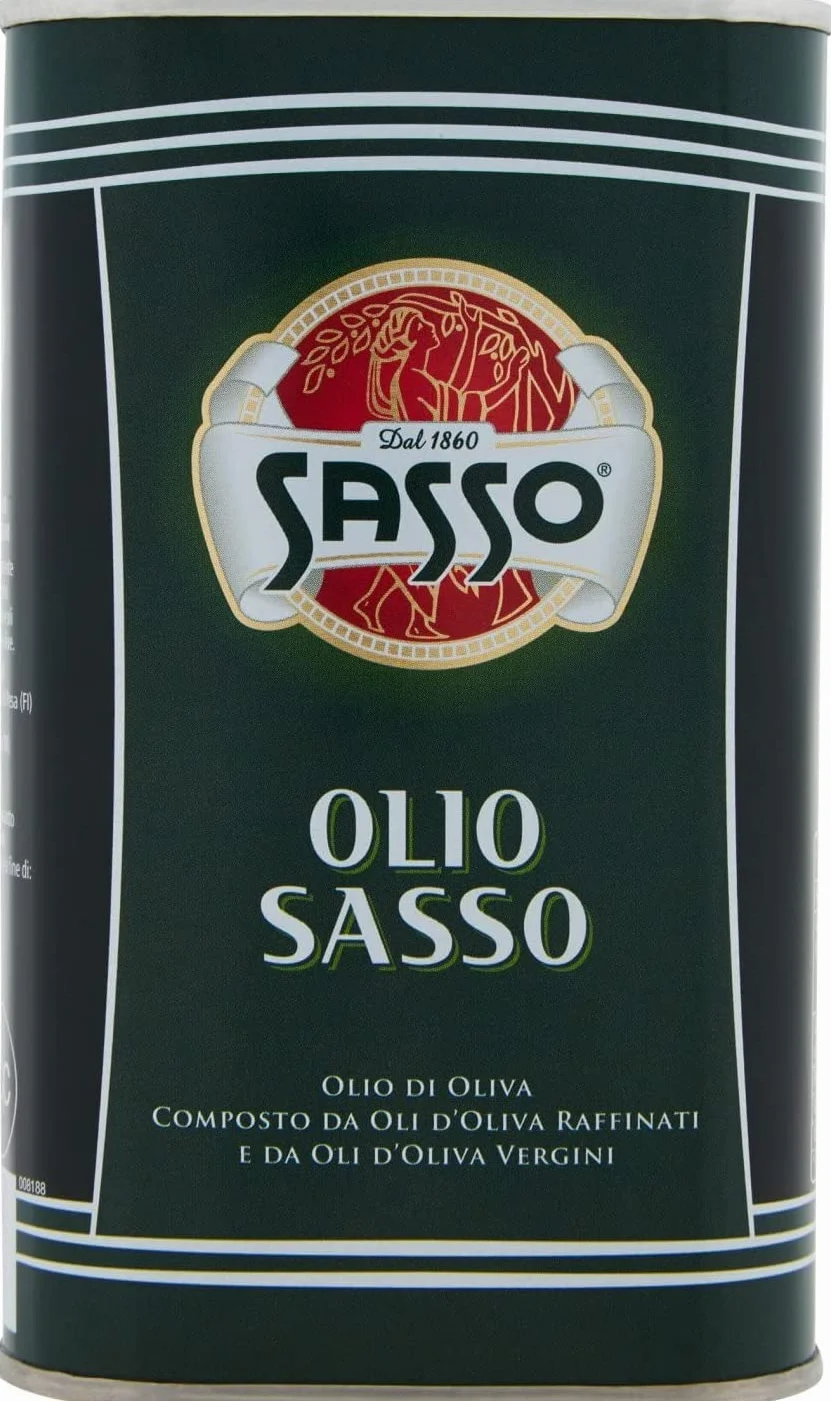 Sasso Olio Lot de 3 bouteilles d'huile d'olive extra vierge vierge 500 ml 100 % italien