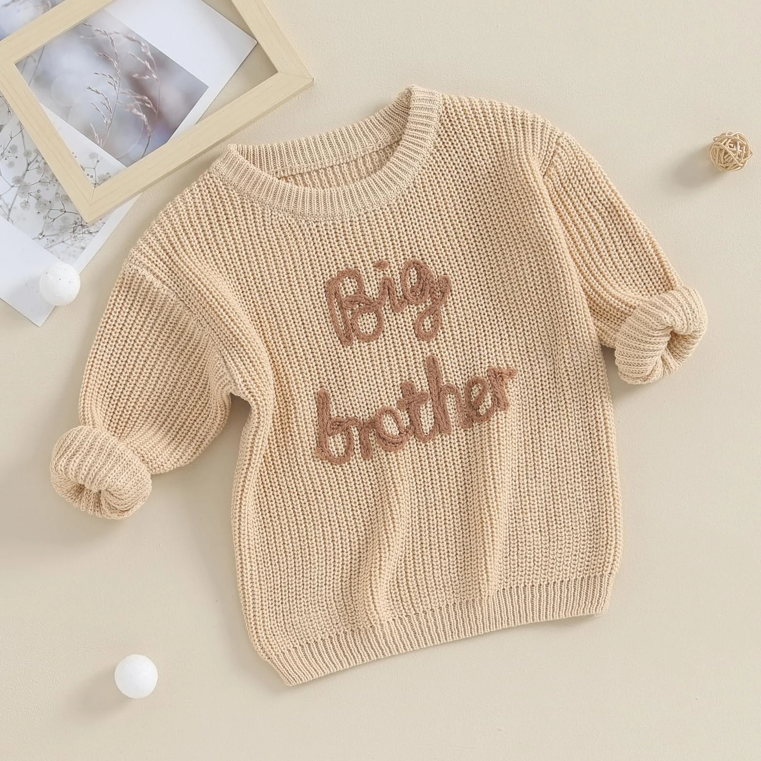 Geagodelia Big Brother Pull Vêtements Printemps Automne Hiver