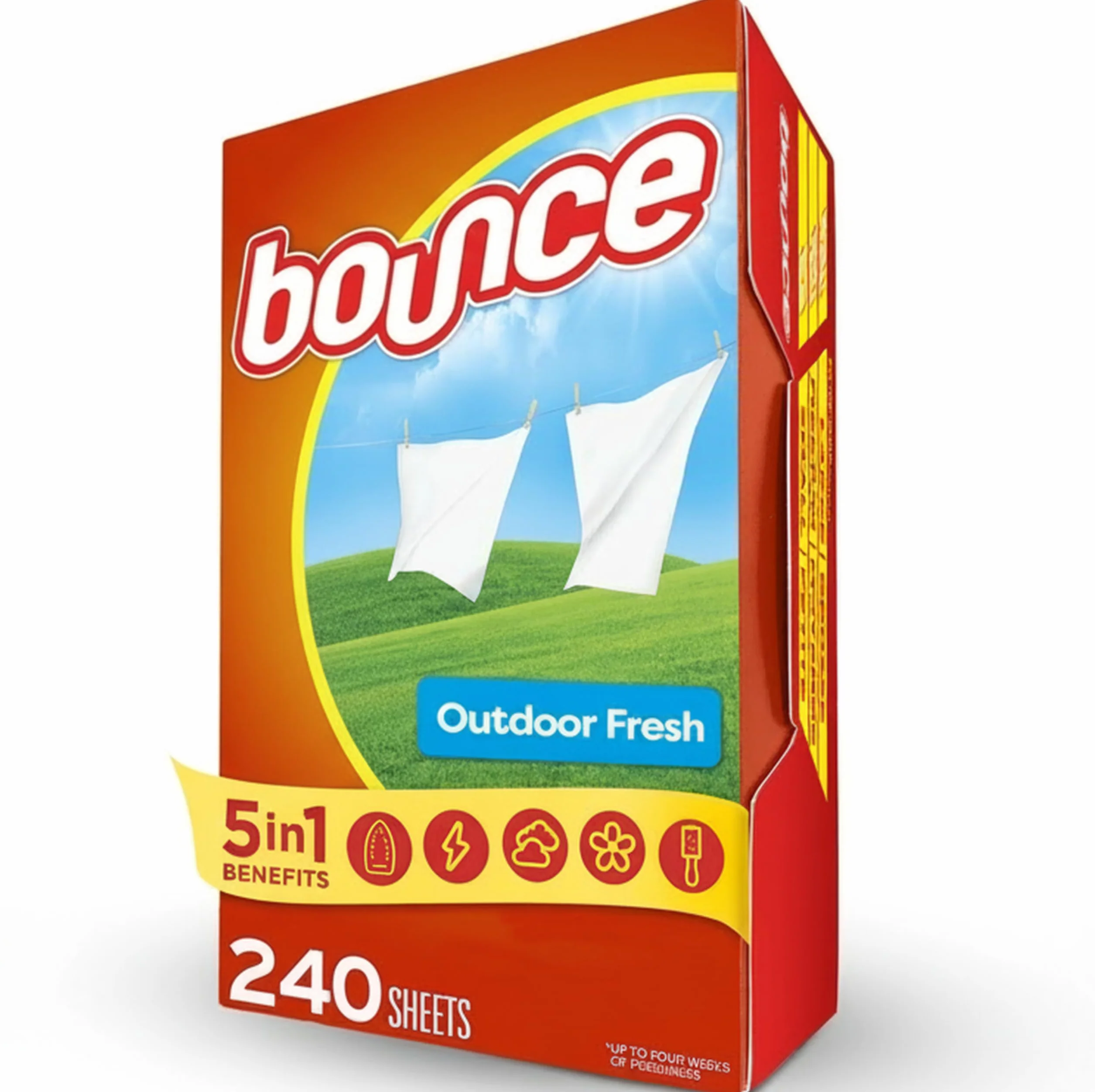 Bounce Outdoor Fresh Fabric Softener Sheets 240 Count by Bounce