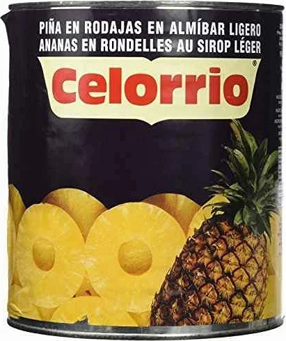 Celorrio 20 - 20018 Tranches d'Ananas Au Sirop 50-60 Boîte A-10 - 3 kg