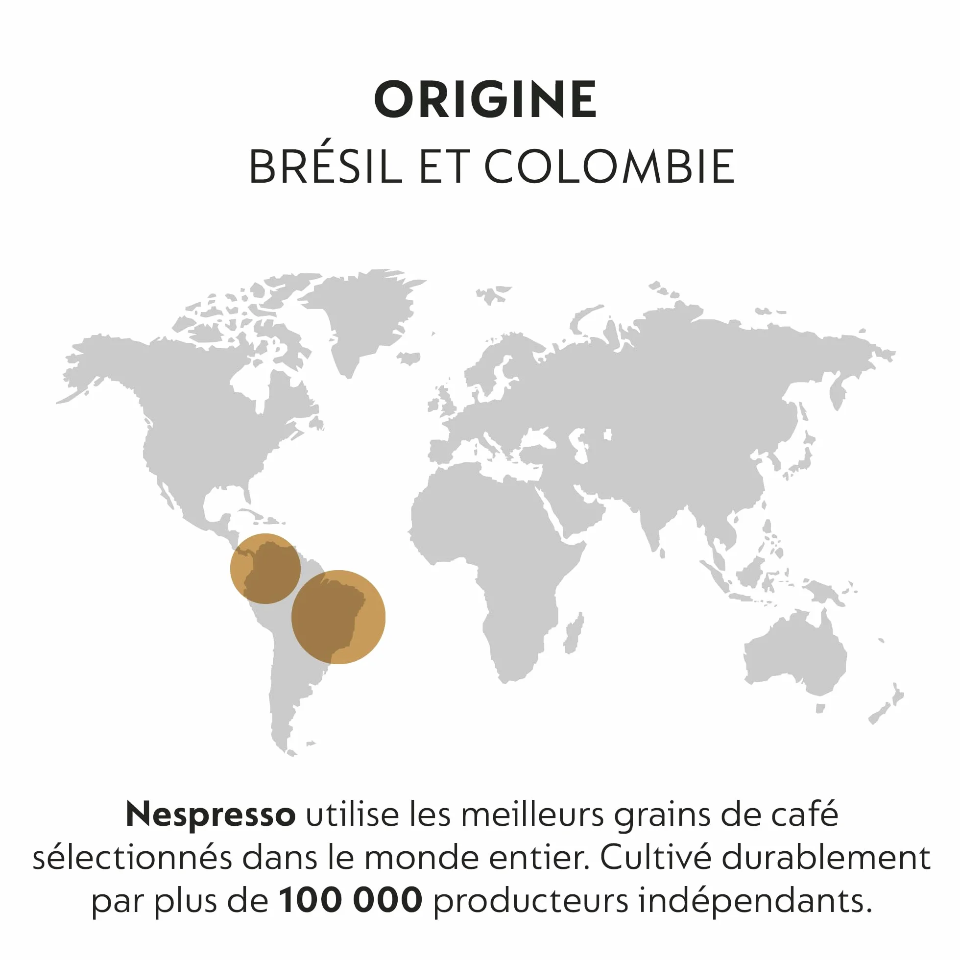 Nespresso Lot de 50 capsules de café Volluto Espresso