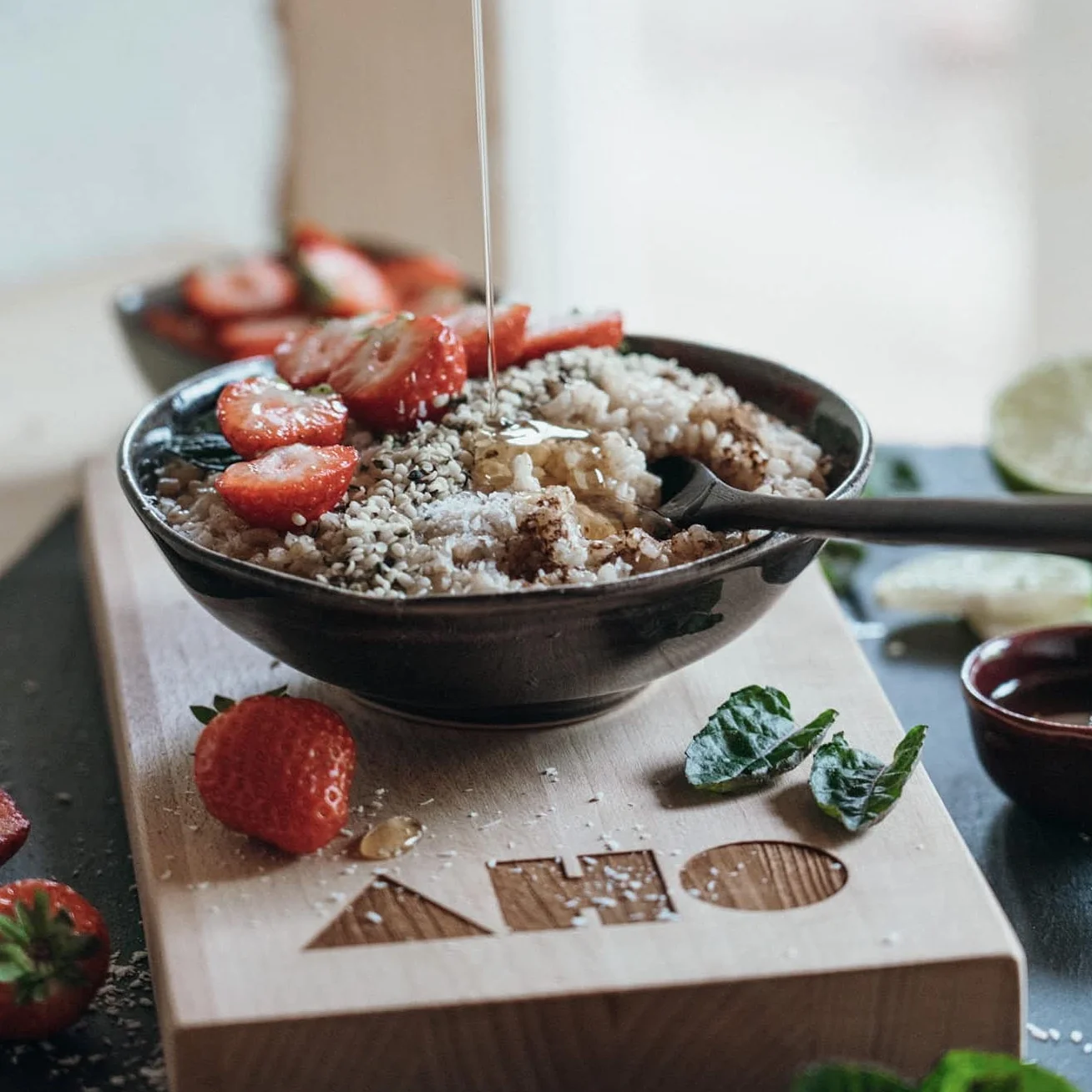 AHO Spices Riz 850 g, riz germé biologique, riz naturel à grains entiers, riz GABA, contient de l'acide gamma aminobutyrique