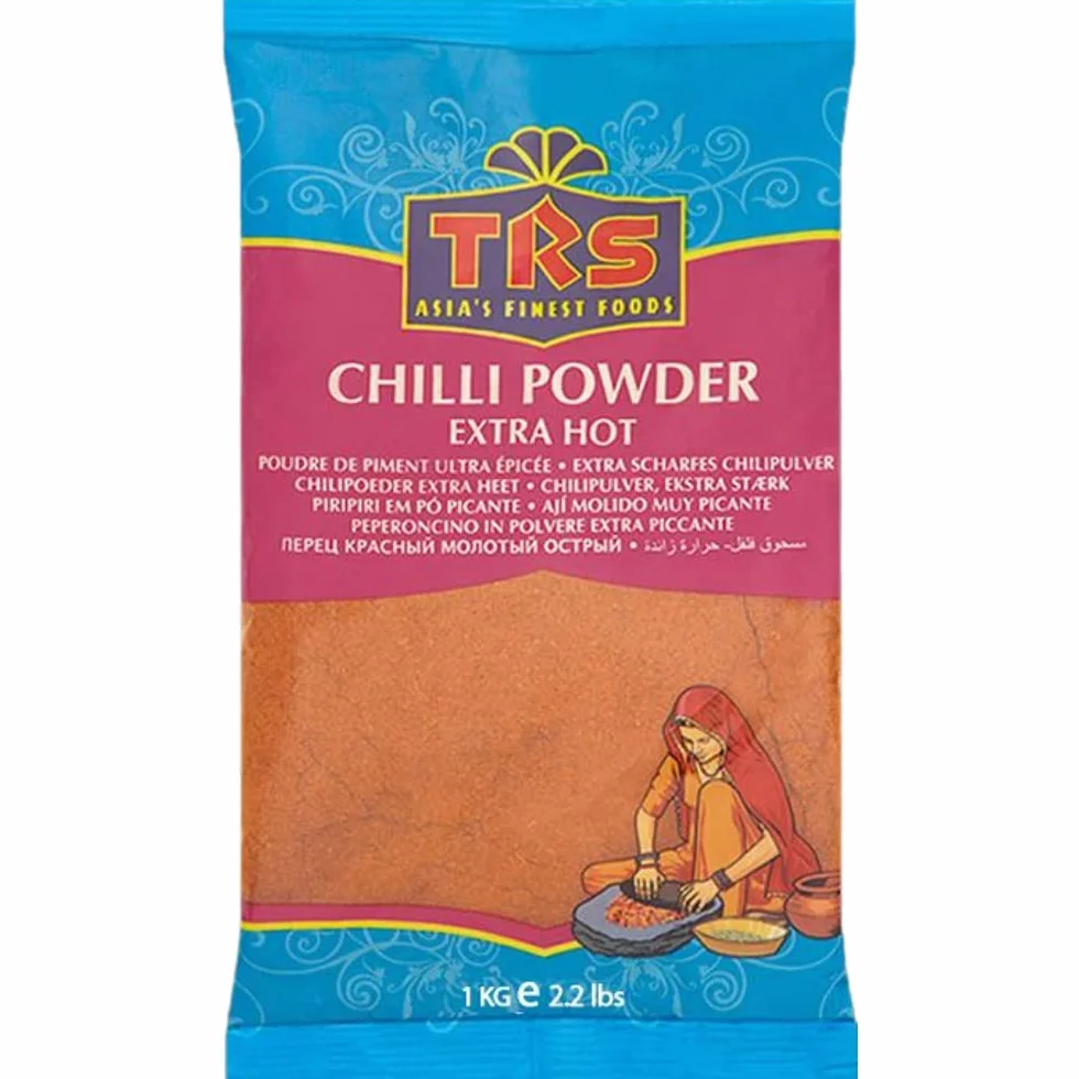 TRS Poudre de Piment Très Fort 1 kg 1 Unité | Origine Inde, poudre de piment extra-forte, idéale pour cuisines épicées et préparations traditionnelles