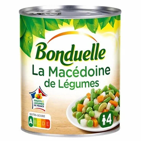 BONDUELLE - Macédoine De Légumes 4/4 530G - Lot De 4