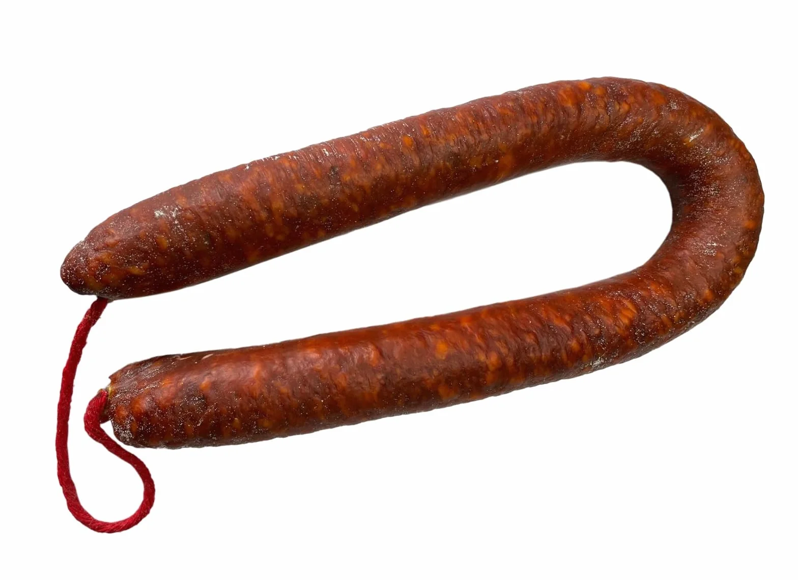 Chorizo ​​Espagnol Extra. Chorizo ​​​​Ficelle d'environ 500 gr. Snack salé idéal comme apéritif pour toute occasion. Produit artisanal. Chorizo ​​Herradura Espagnol 100% naturel. Gourmet food.