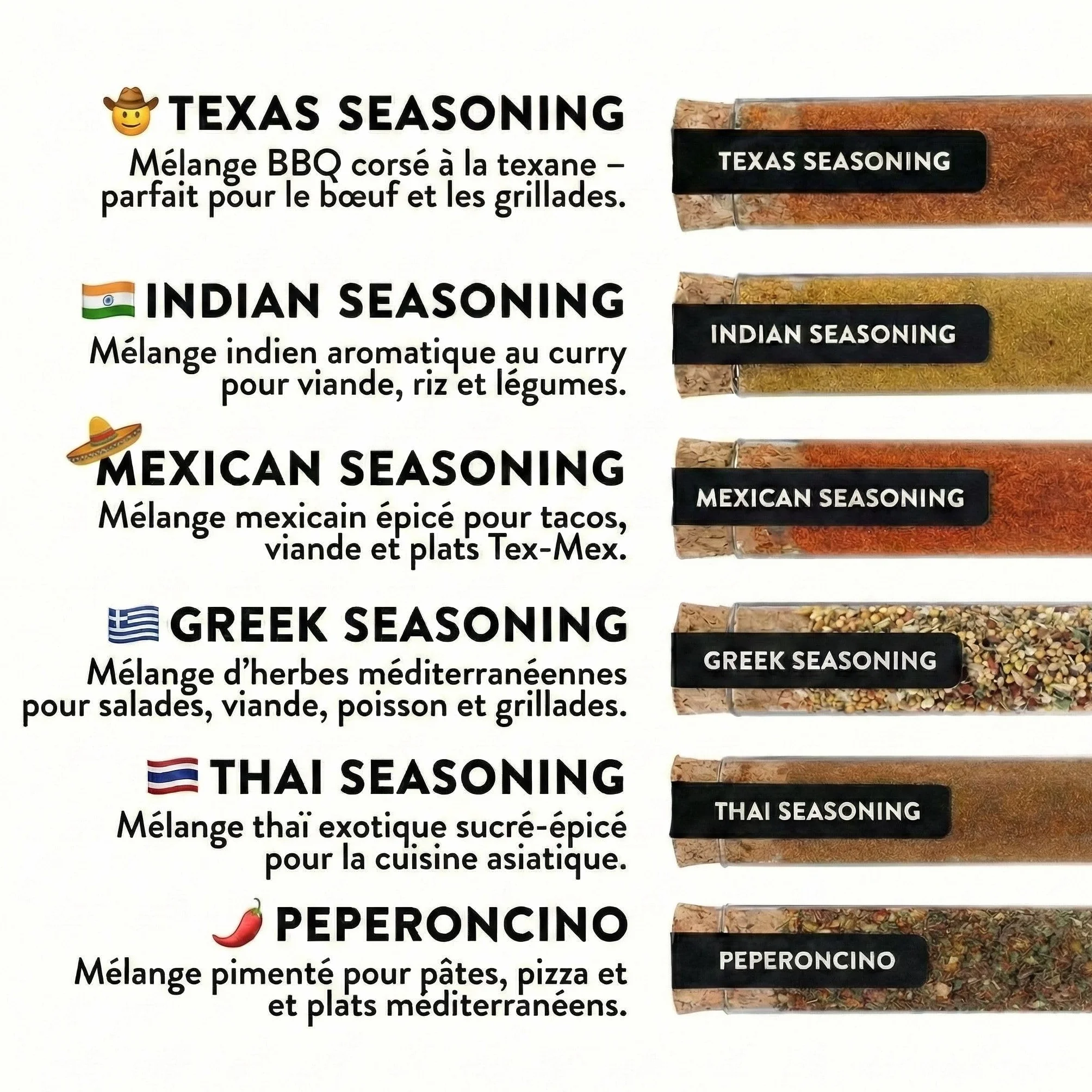 DIBYS Coffret Épices du Monde | Recettes Incluses | Coffret Cadeau Épices | Cadeaux pour les Amateurs et les Passionnés de Cuisine | Mélanges d'épices d'Inde, du Mexique, de Grèce & plus encore